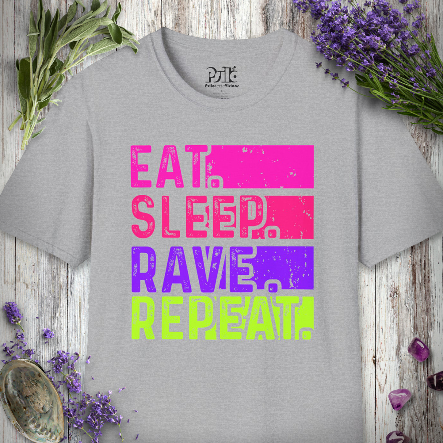 "Eat Sleep Rave Repeat Grunge" T-SHIRT