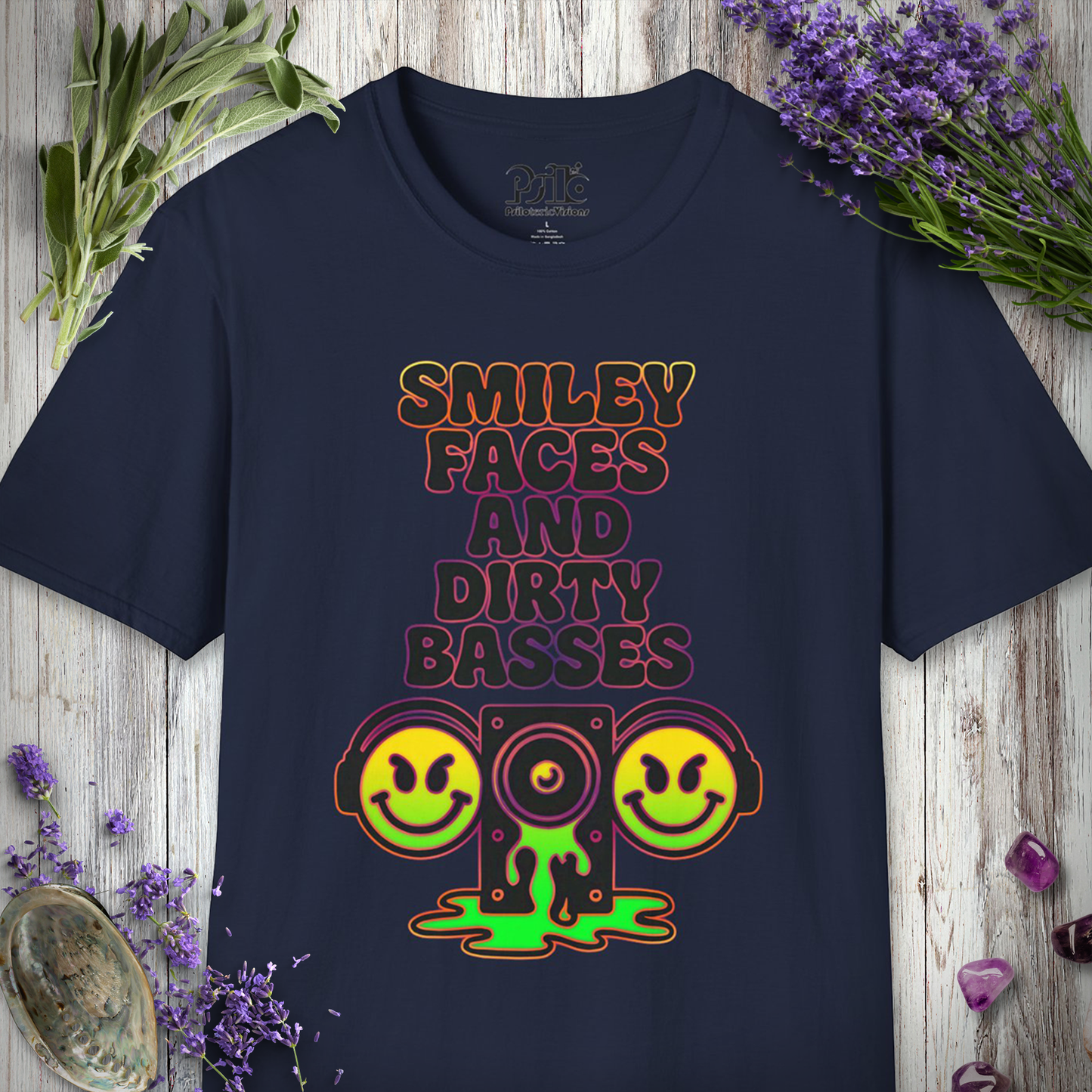 "Smiley Faces & Dirty Basses" T-SHIRT