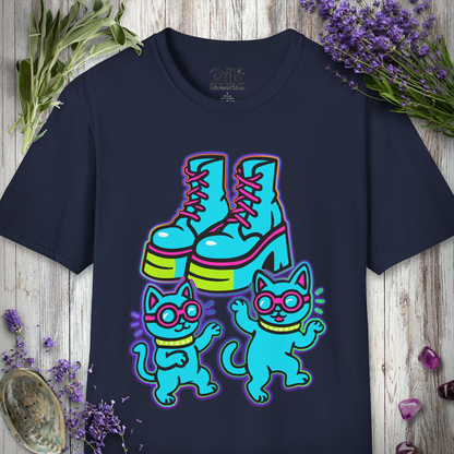 "Boots and Cats (Blue)" T-SHIRT