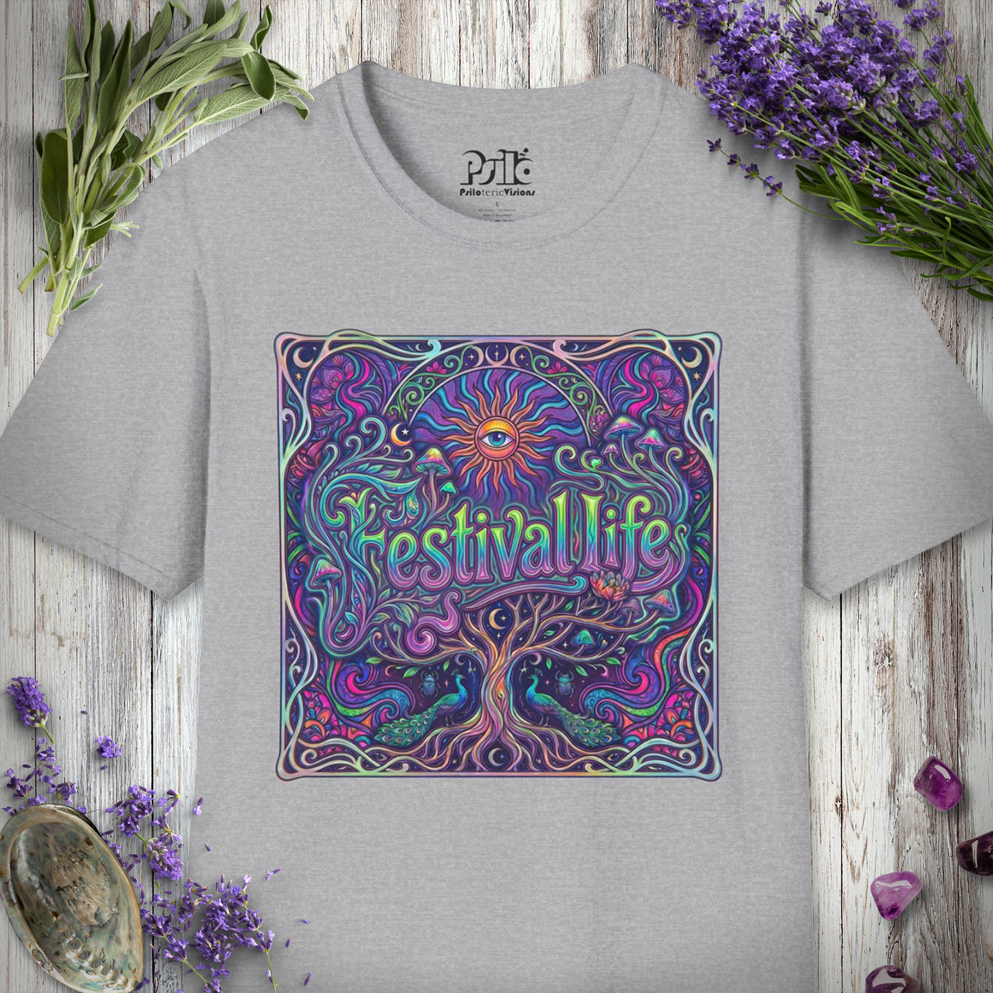 "Festival Life Art Nouveau" T-SHIRT