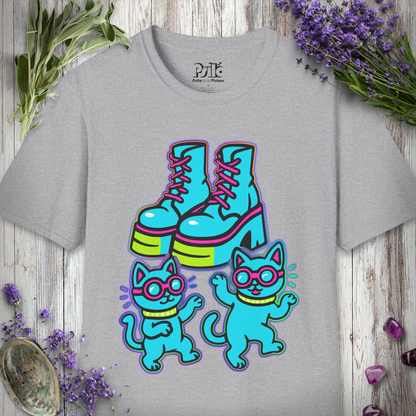 "Boots and Cats (Blue)" T-SHIRT