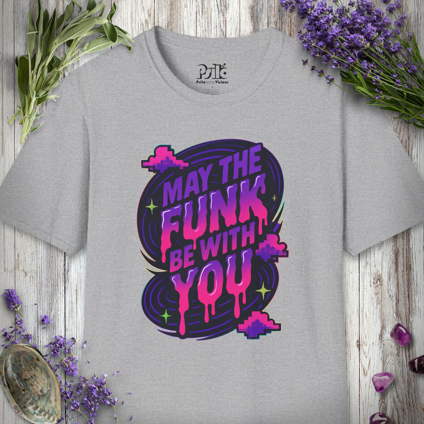 "Funk Be With You - 8 Bit Clouds" T-SHIRT