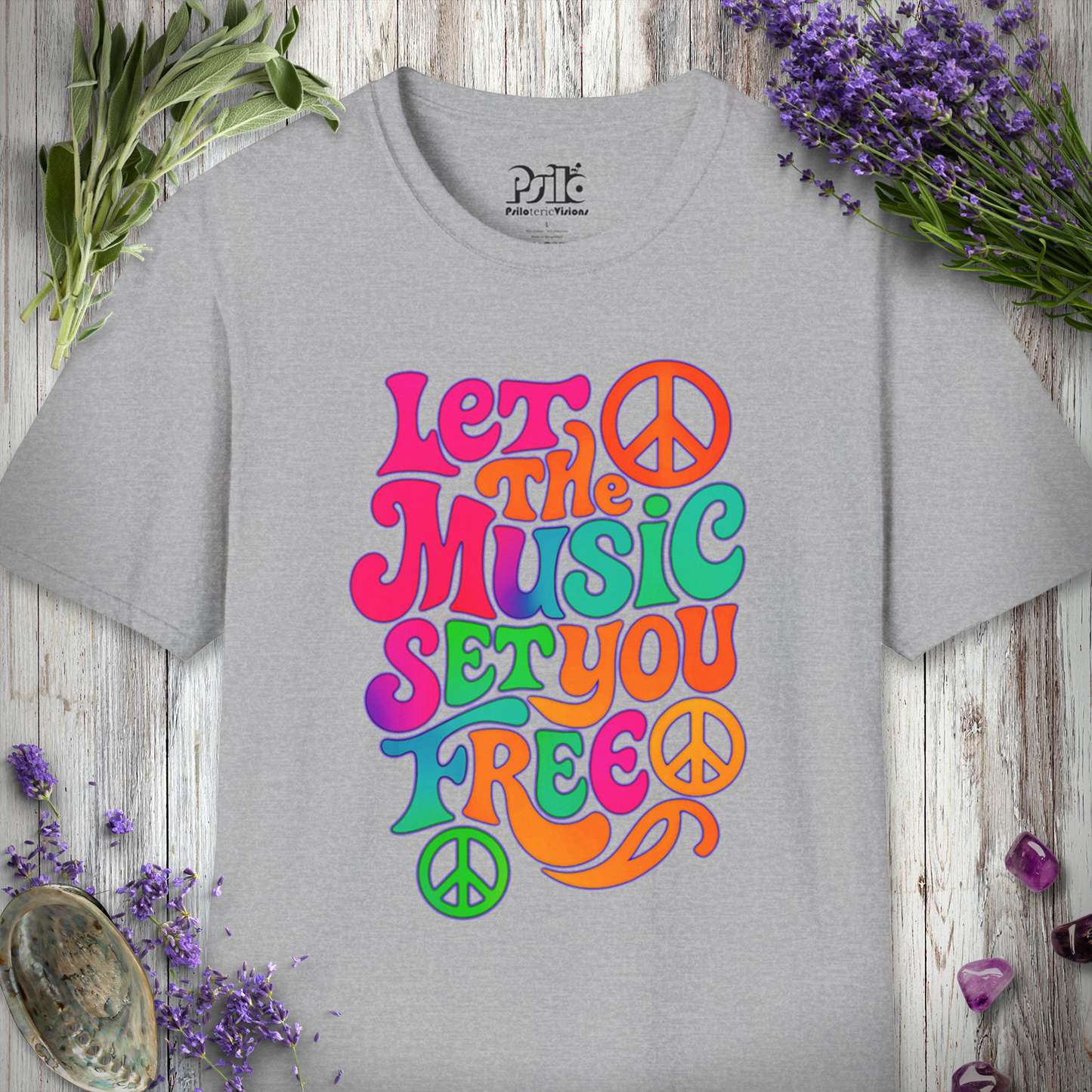 "Let The Music Set You Free" T-SHIRT