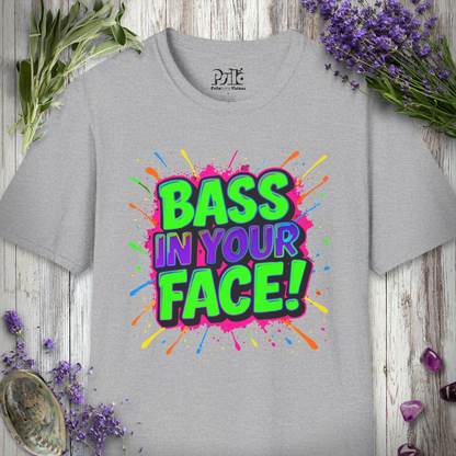 "Bass In Your Face (Paint)" T-SHIRT