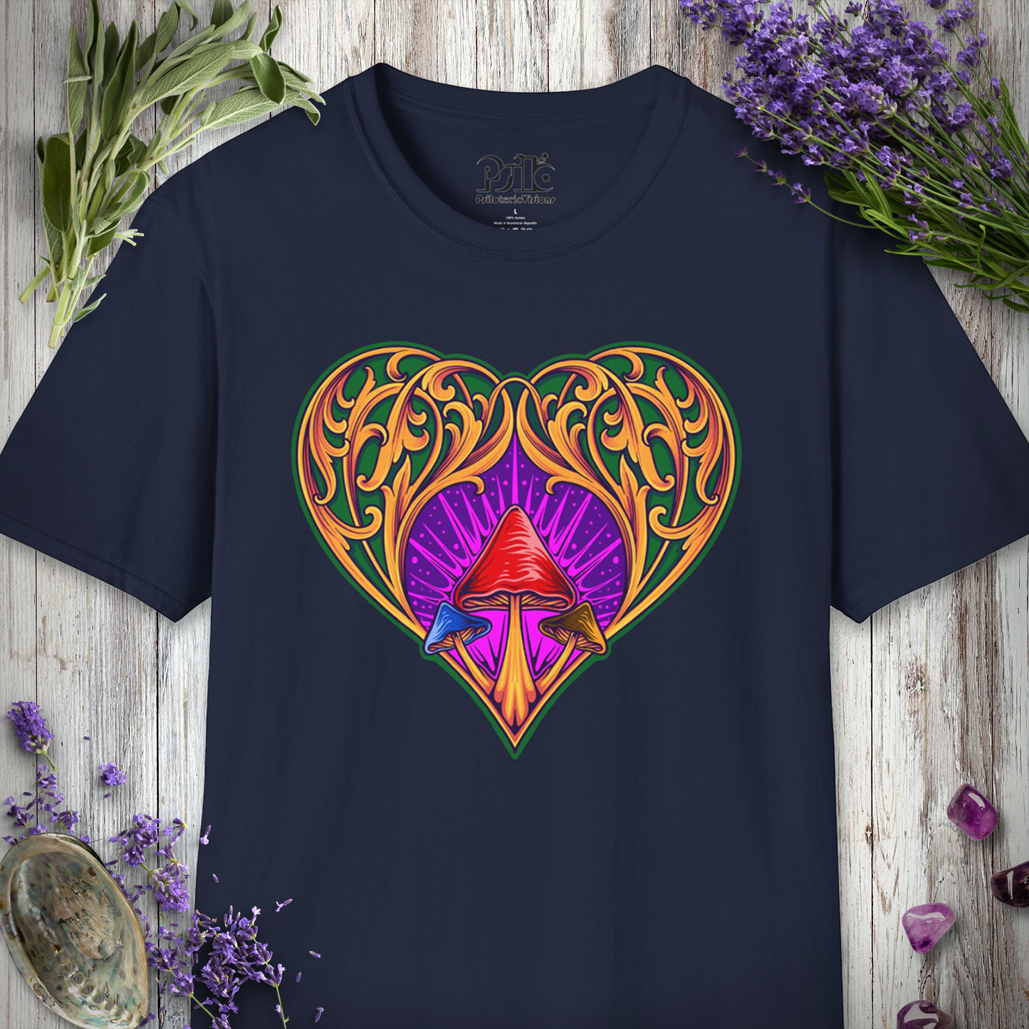 Mushroom Heart Ornament T-SHIRT