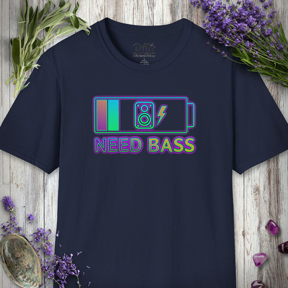 "Battery Low Need Bass" T-SHIRT