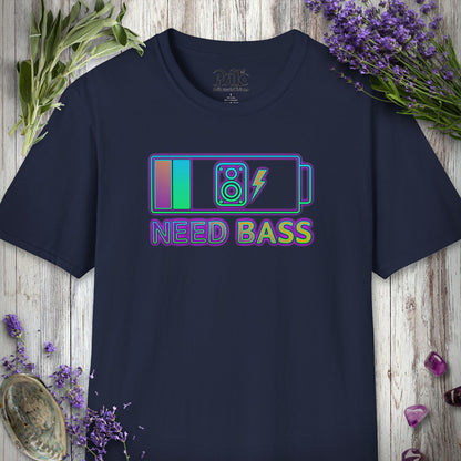 "Battery Low Need Bass" T-SHIRT