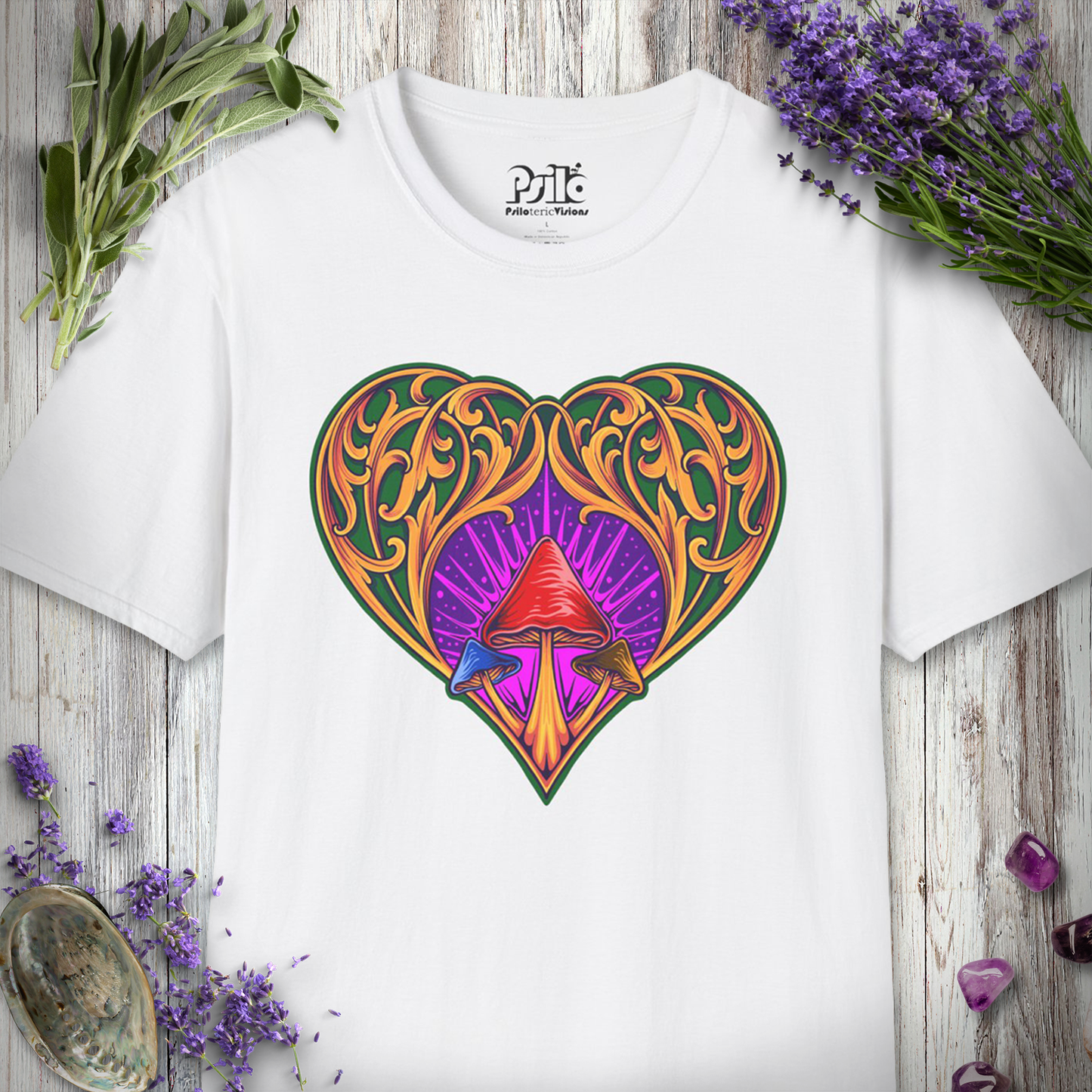 Mushroom Heart Ornament T-SHIRT