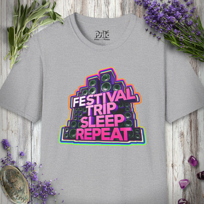 "Festival Trip Sleep Repeat" T-SHIRT