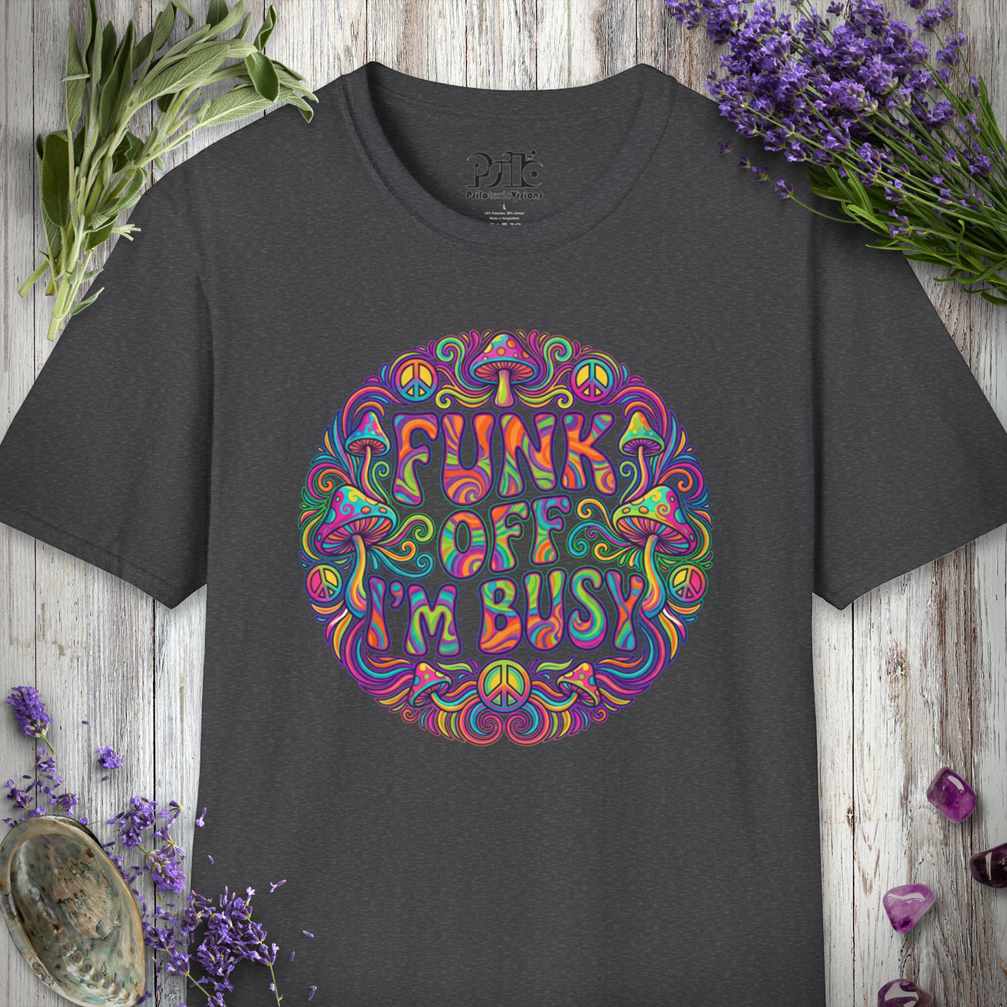 "Funk Off I'm Busy (Circle)" T-SHIRT