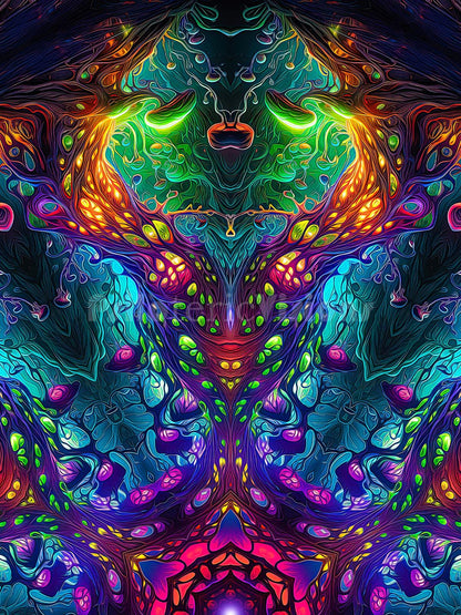 "Fungus Amongus Mandala" DESK MAT (12x18)(12x22)(15.5x31)