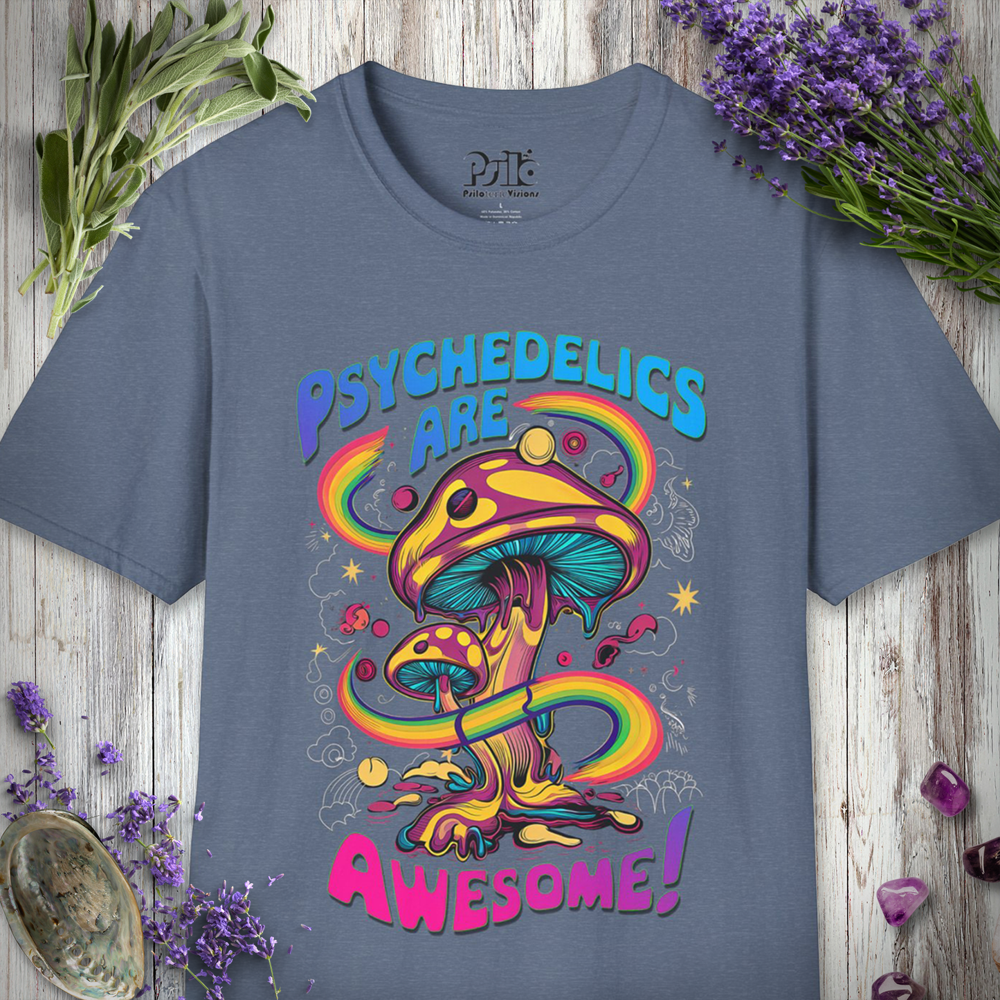 "Psychedelics Are Awesome" Unisex SOFTSTYLE T-SHIRT