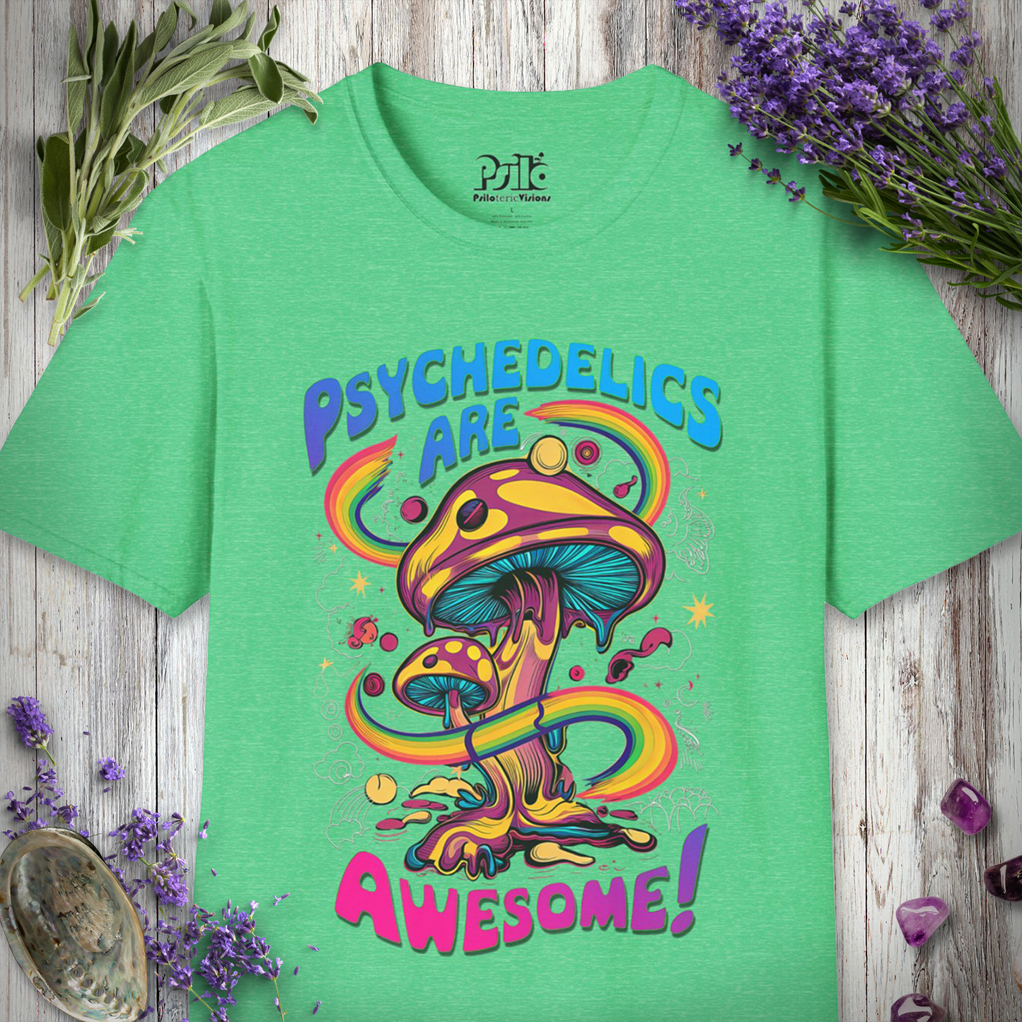 "Psychedelics Are Awesome" Unisex SOFTSTYLE T-SHIRT