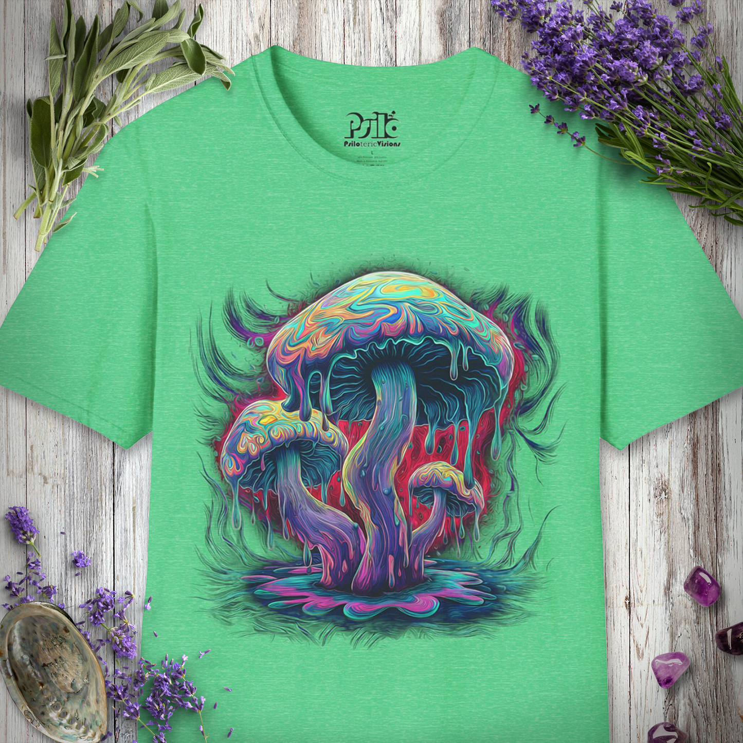 "Dripping Mushrooms" Unisex SOFTSTYLE T-SHIRT