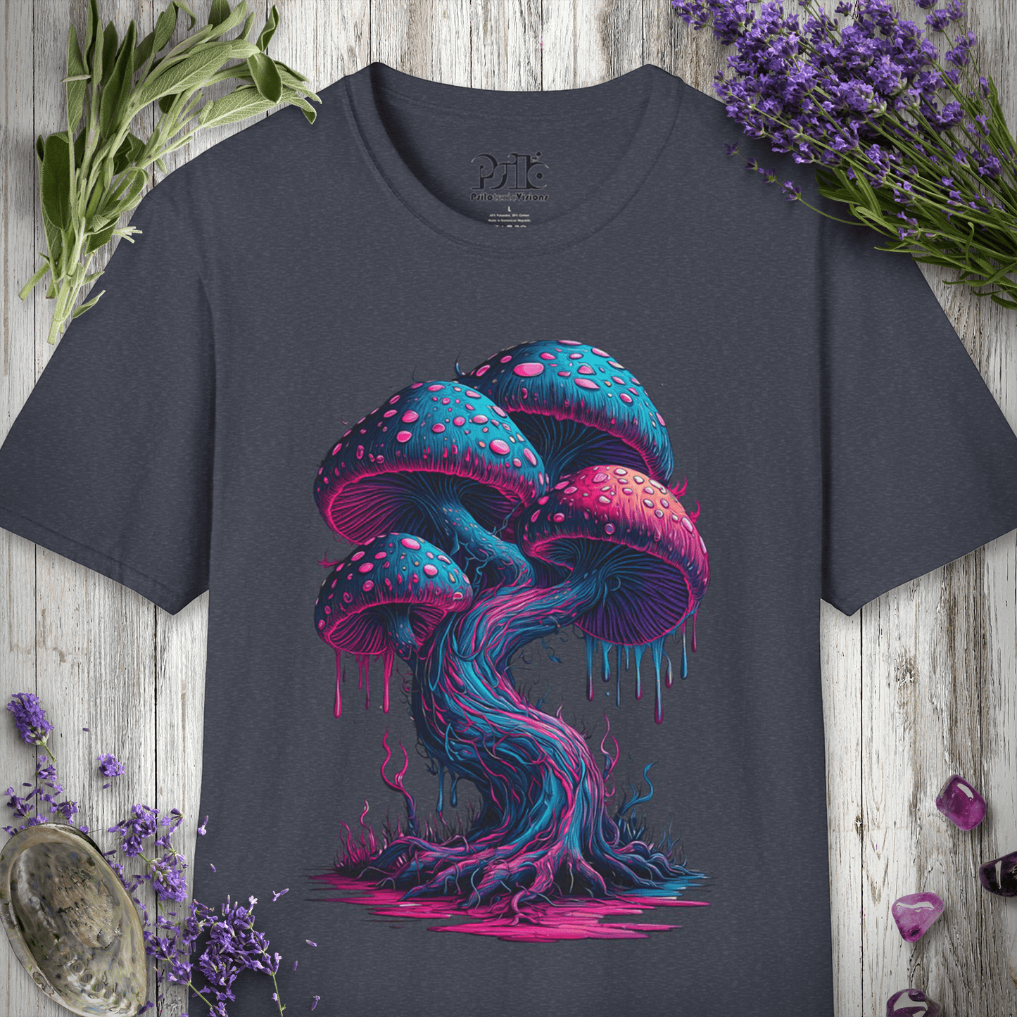 Neon Mushrooms T-SHIRT