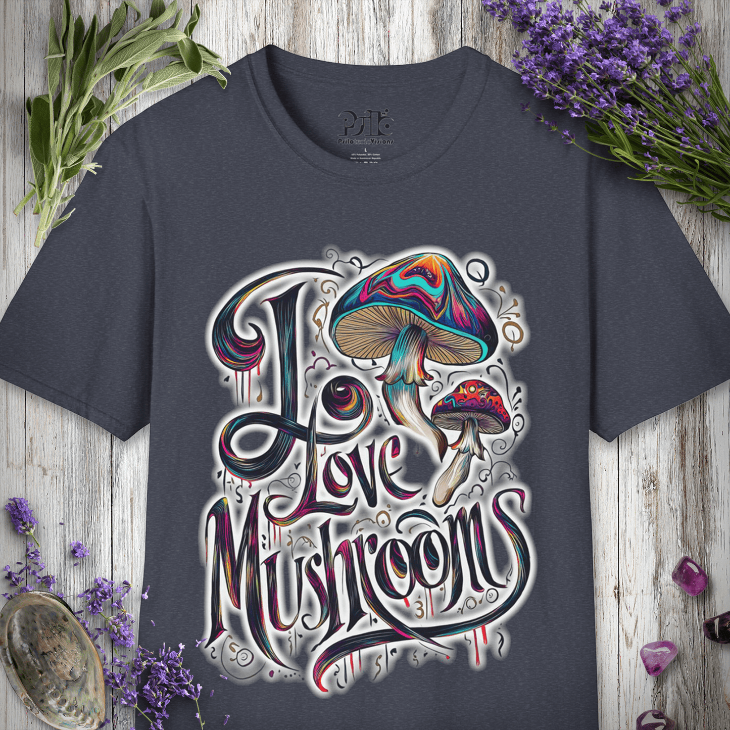 "I Love Mushrooms" Unisex T-SHIRT