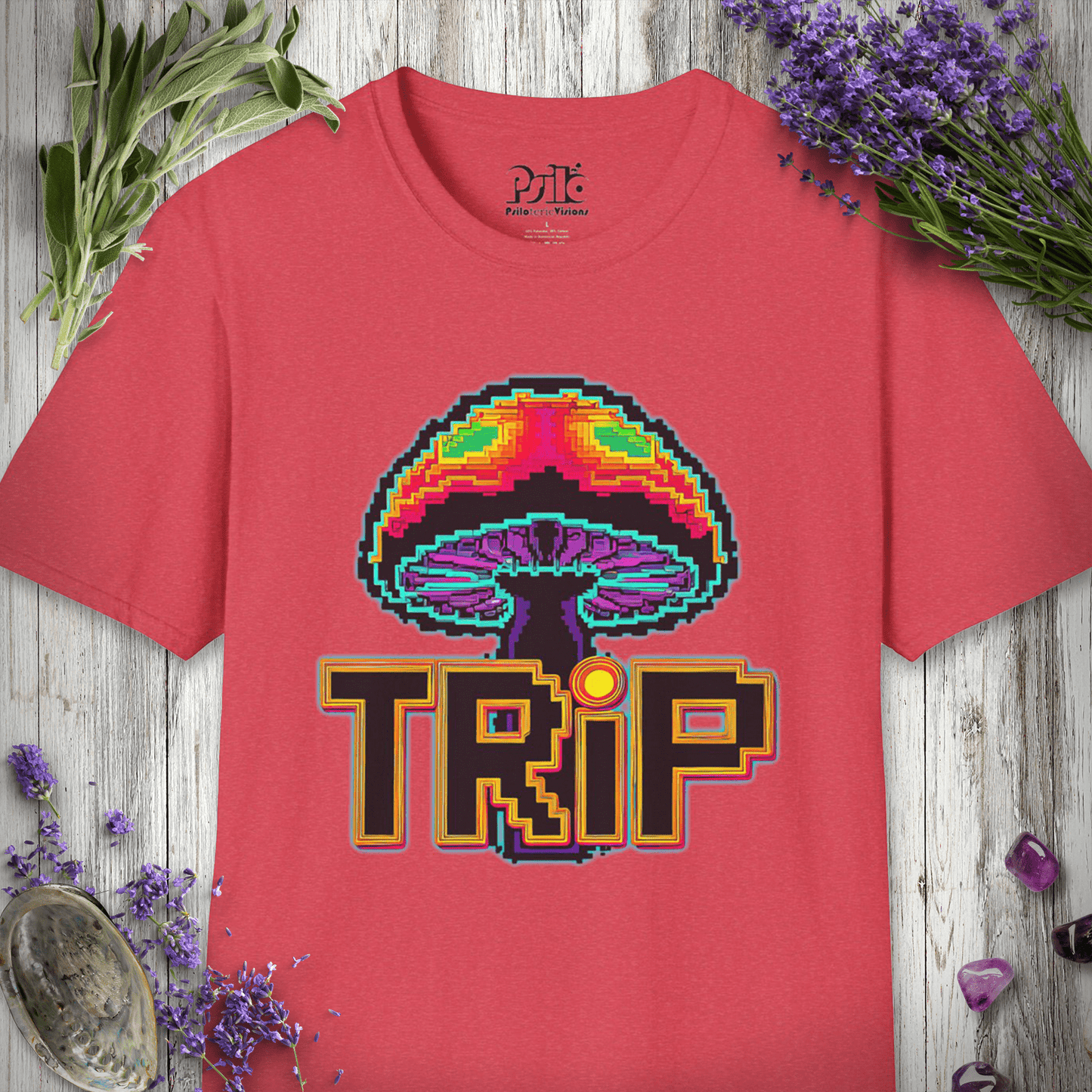 8 Bit Mushroom Trip T-SHIRT