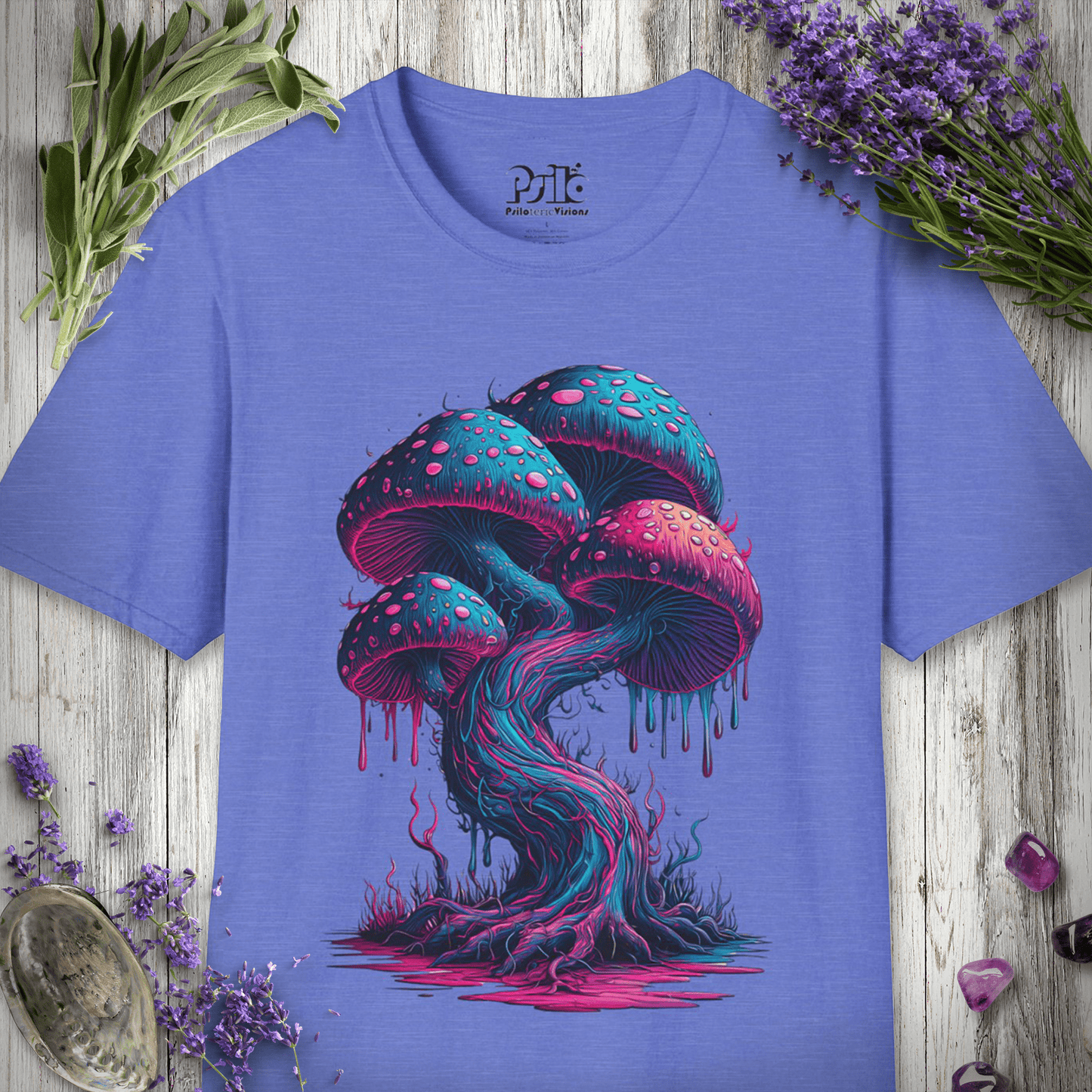 Neon Mushrooms T-SHIRT