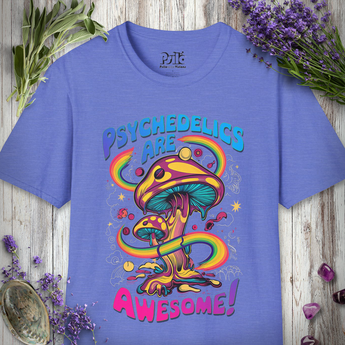 "Psychedelics Are Awesome" Unisex SOFTSTYLE T-SHIRT