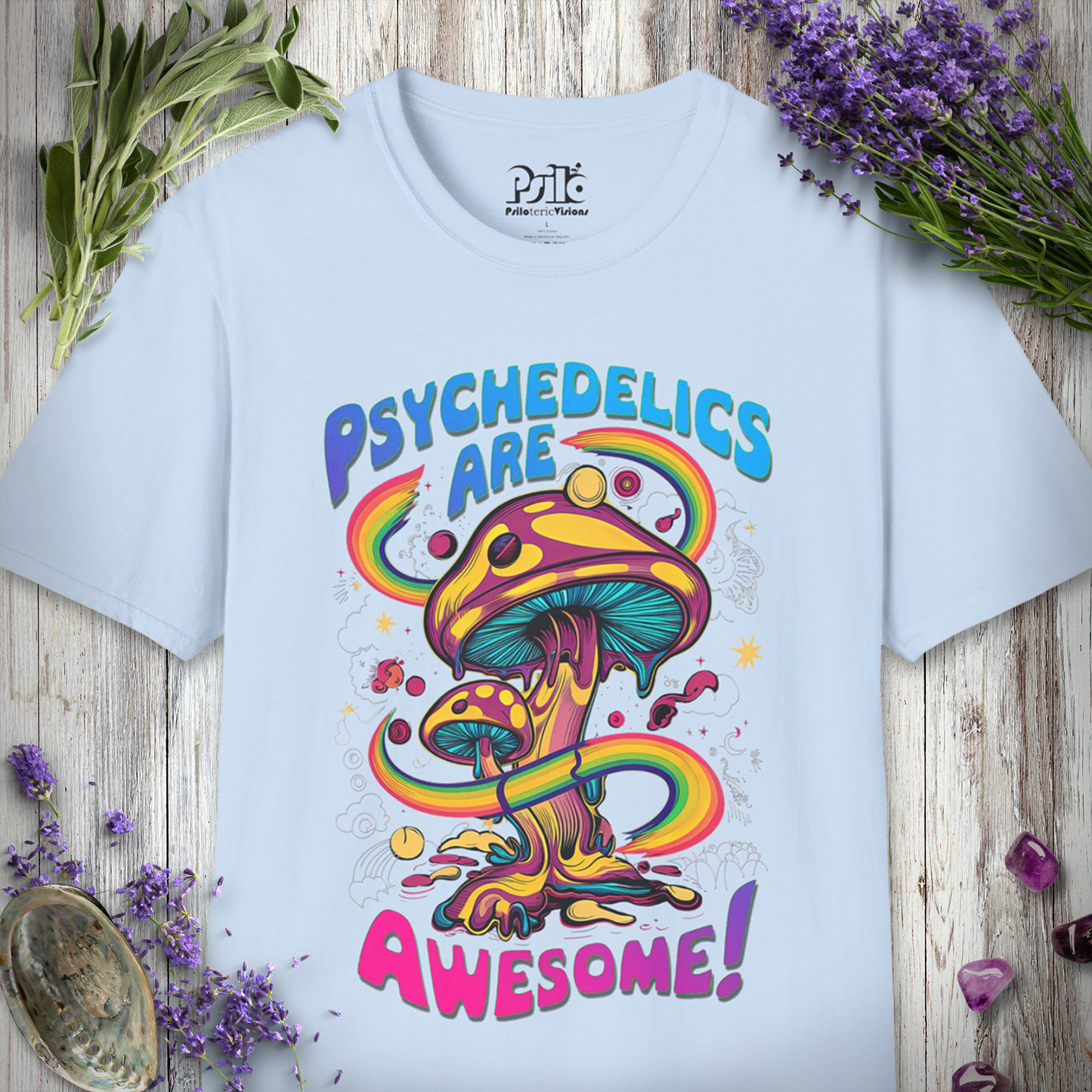 "Psychedelics Are Awesome" Unisex SOFTSTYLE T-SHIRT