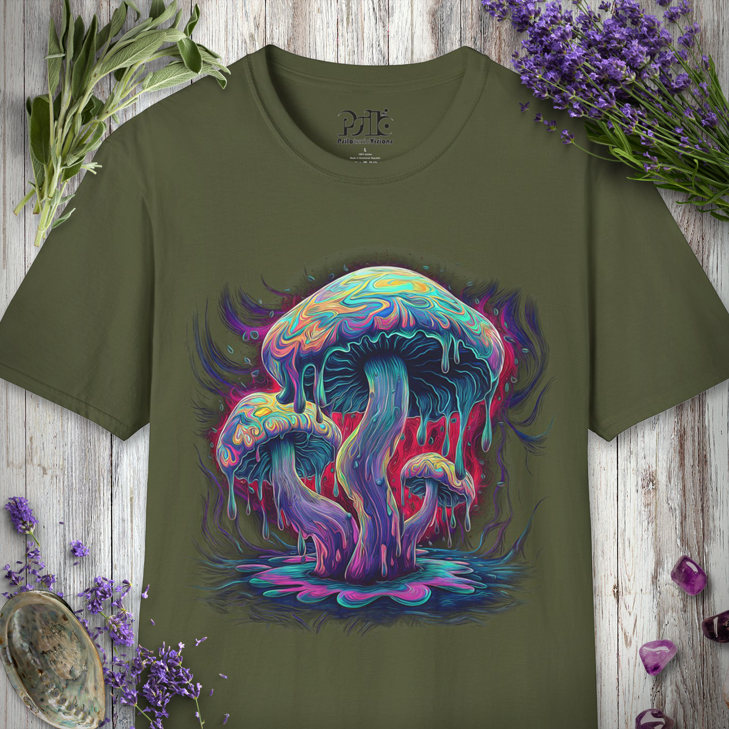 Dripping Mushrooms T-SHIRT