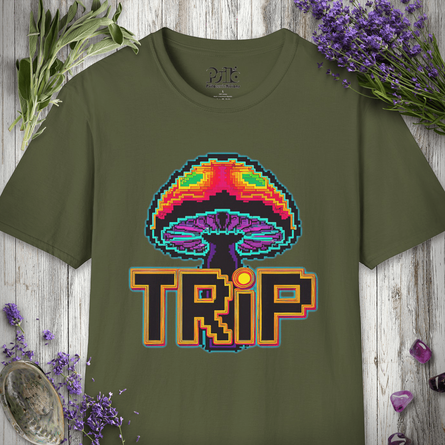 8 Bit Mushroom Trip T-Shirt