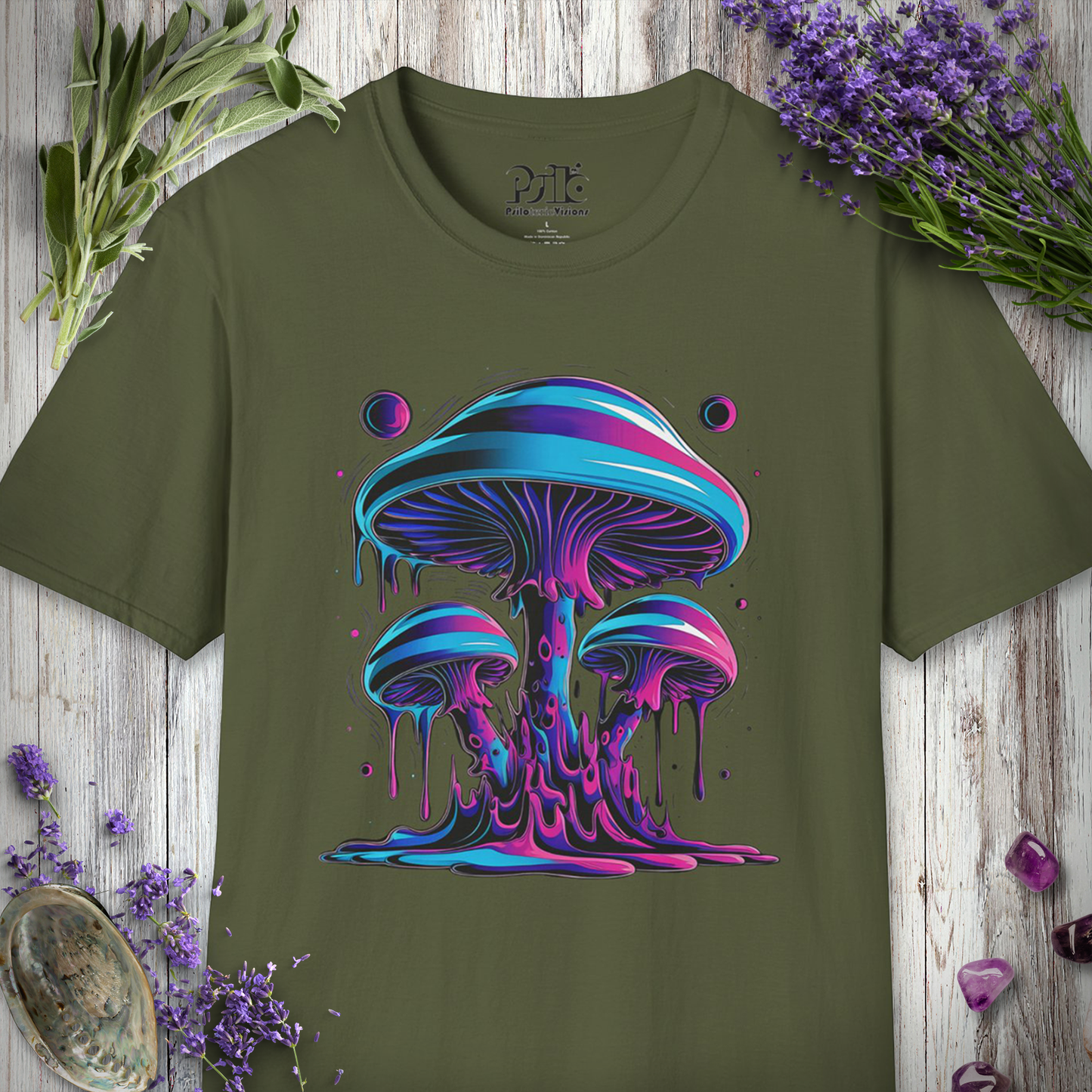 "Dripping Mushroom" Unisex SOFTSTYLE T-SHIRT