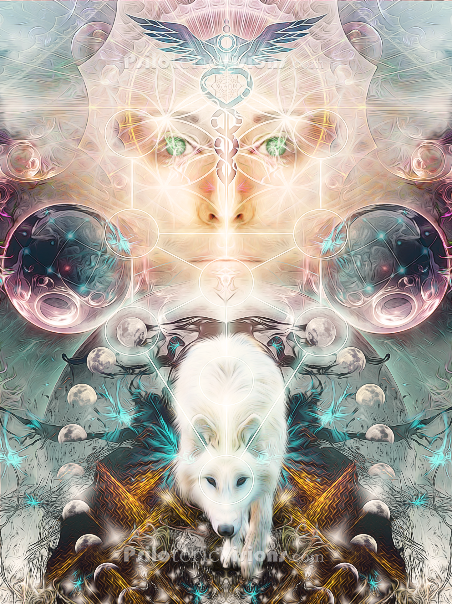 "Protector of Light" - Wolf CANVAS