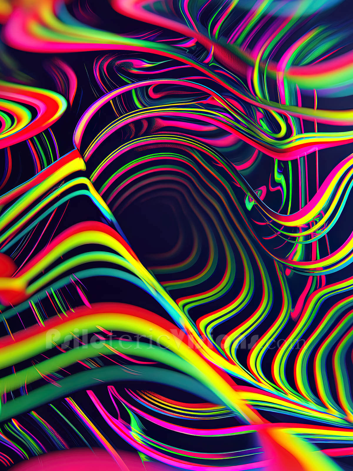 "Psychedelic Tracers" HOODED CLOAK