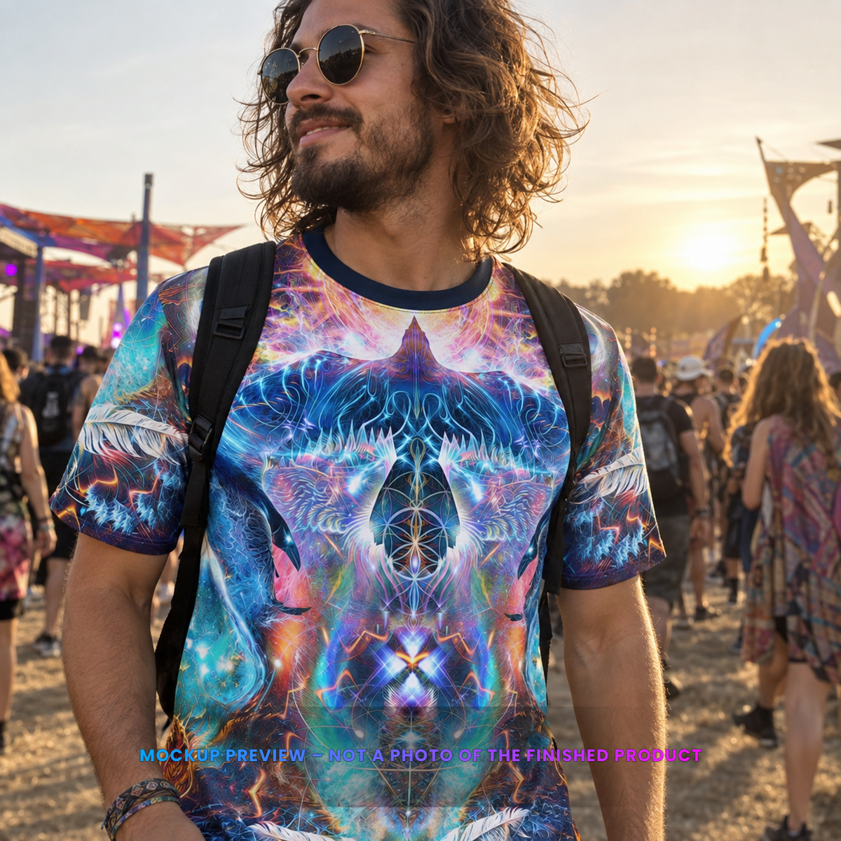 Soul Seeker unisex premium tee: mockup preview, not a photo of the finished product