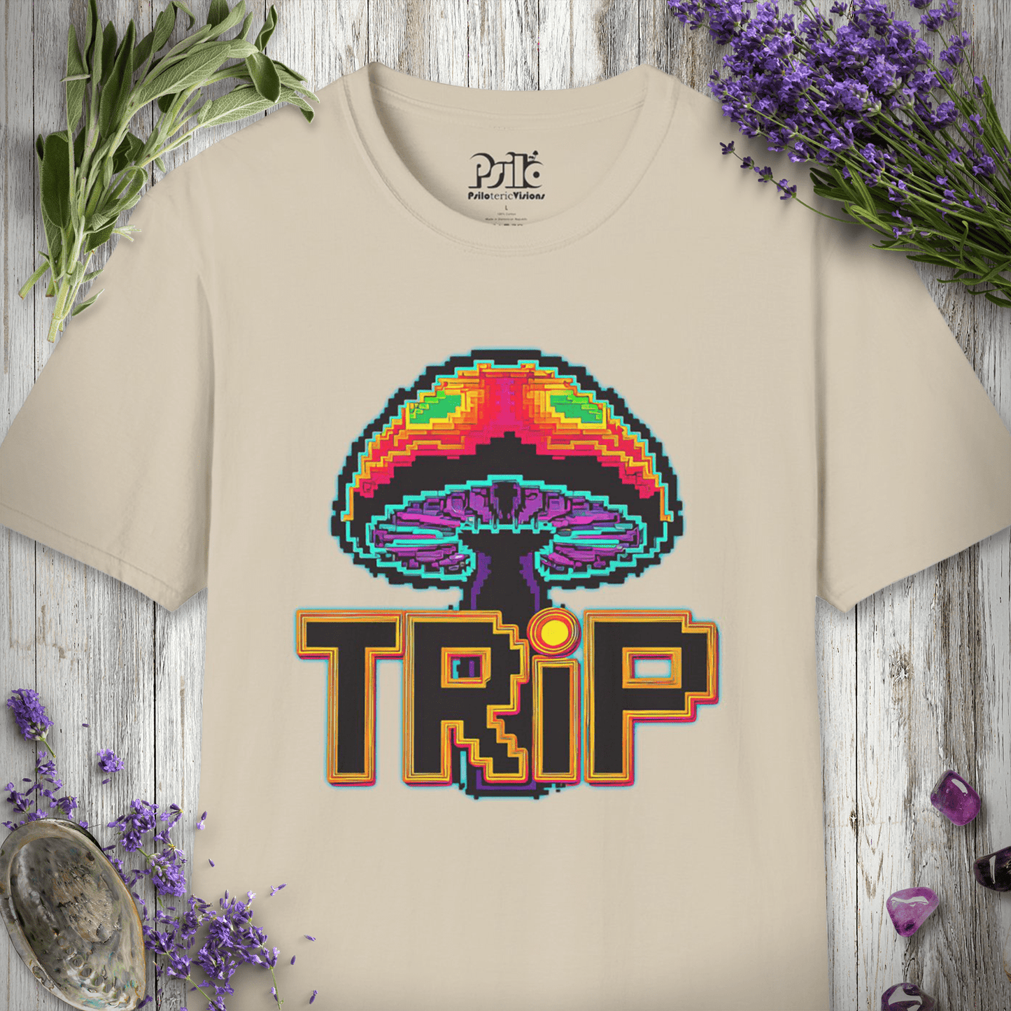 8 Bit Mushroom Trip T-SHIRT