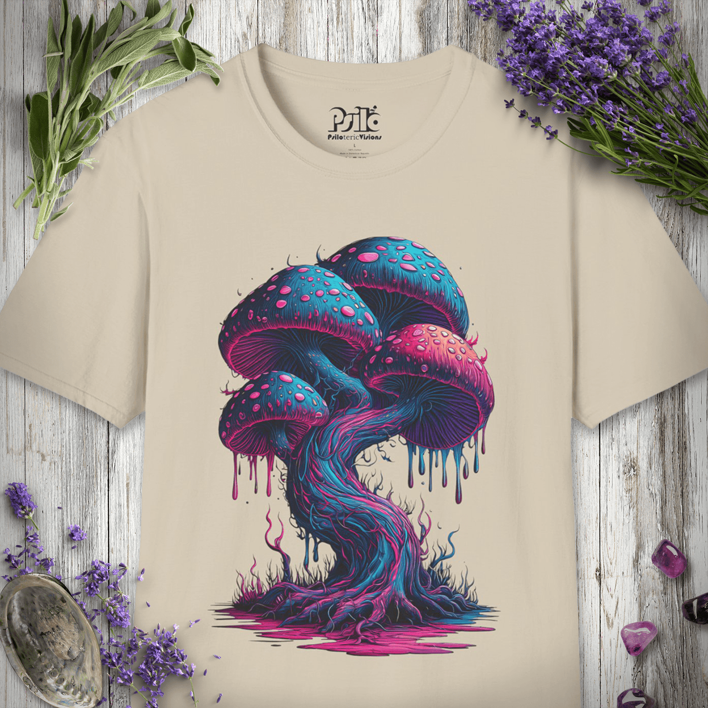 Neon Mushrooms T-SHIRT