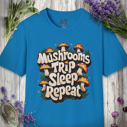 Mushrooms Trip Repeat T-SHIRT