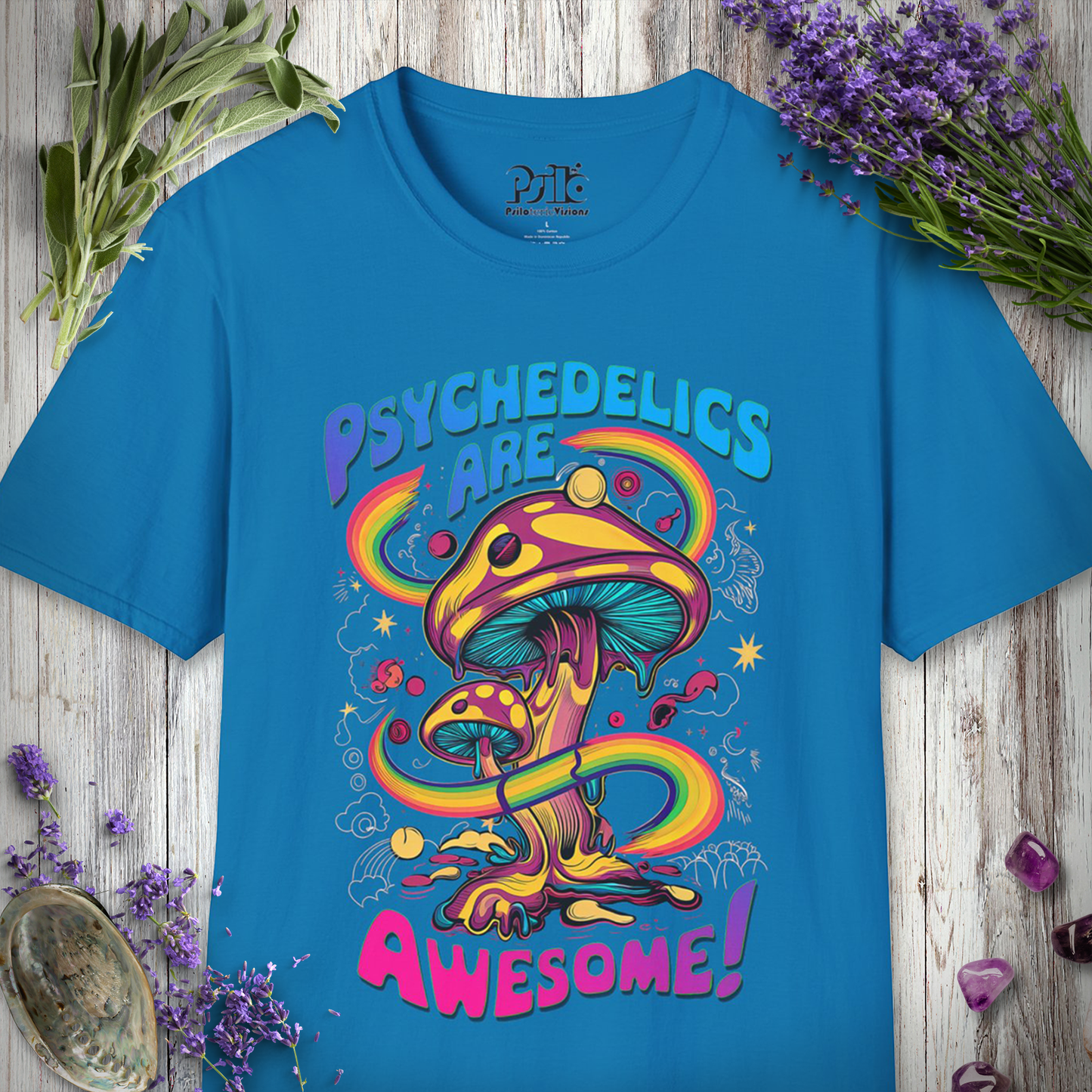 "Psychedelics Are Awesome" Unisex SOFTSTYLE T-SHIRT