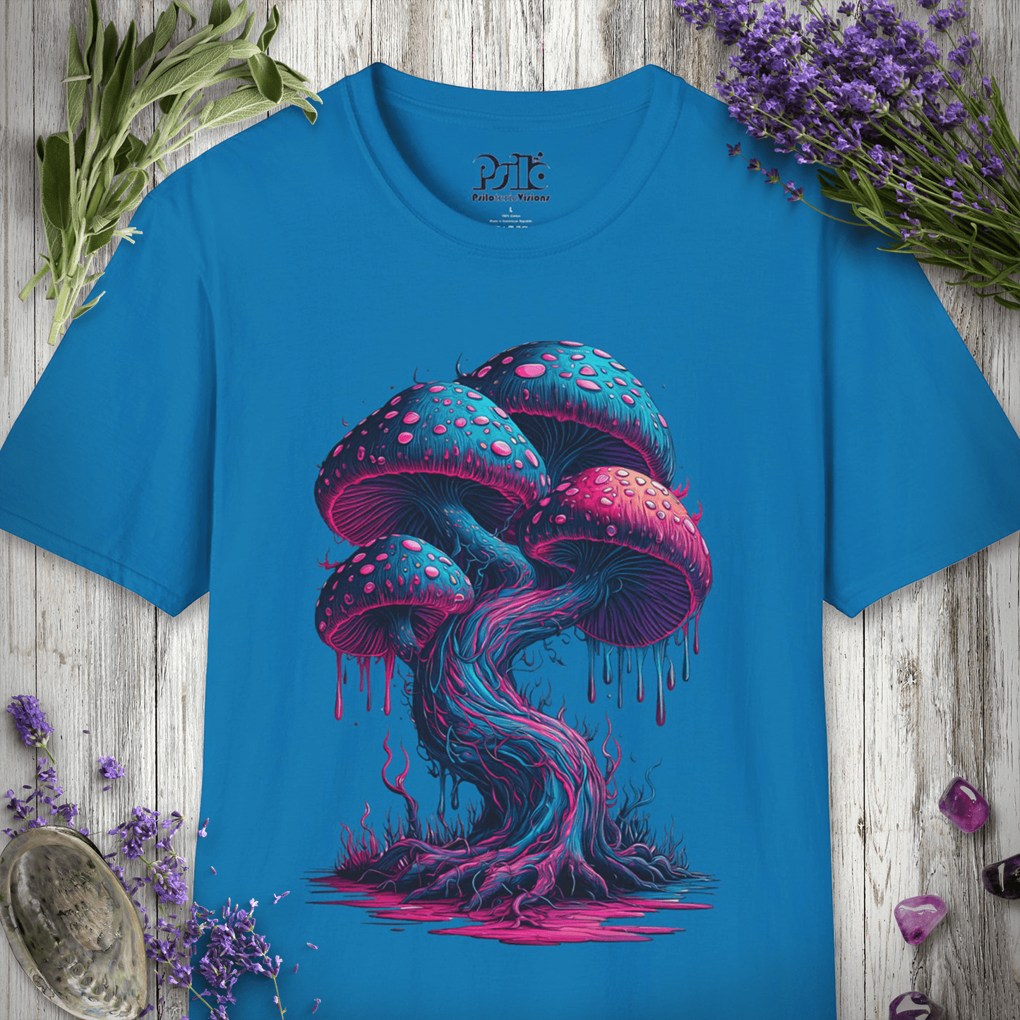 Neon Mushrooms T-SHIRT