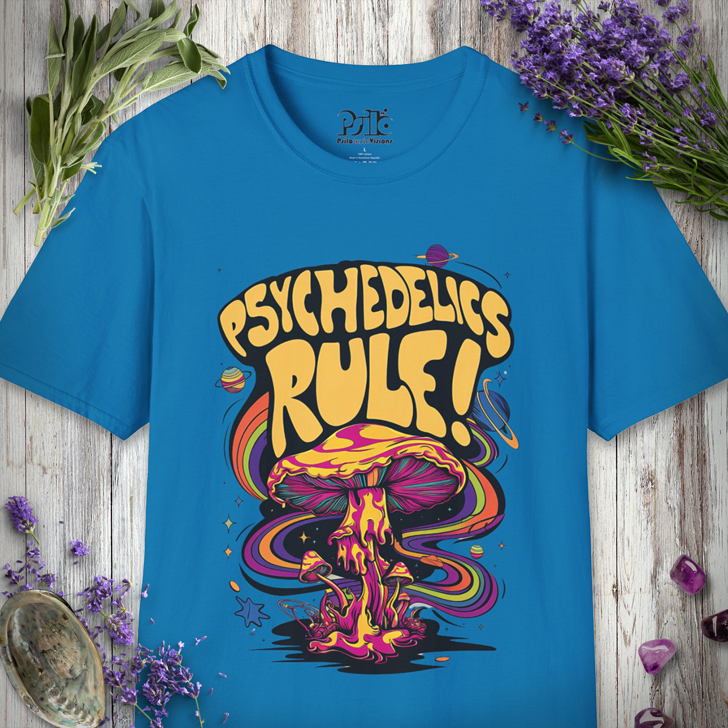 "Psychedelics Rule" Unisex SOFTSTYLE T-SHIRT