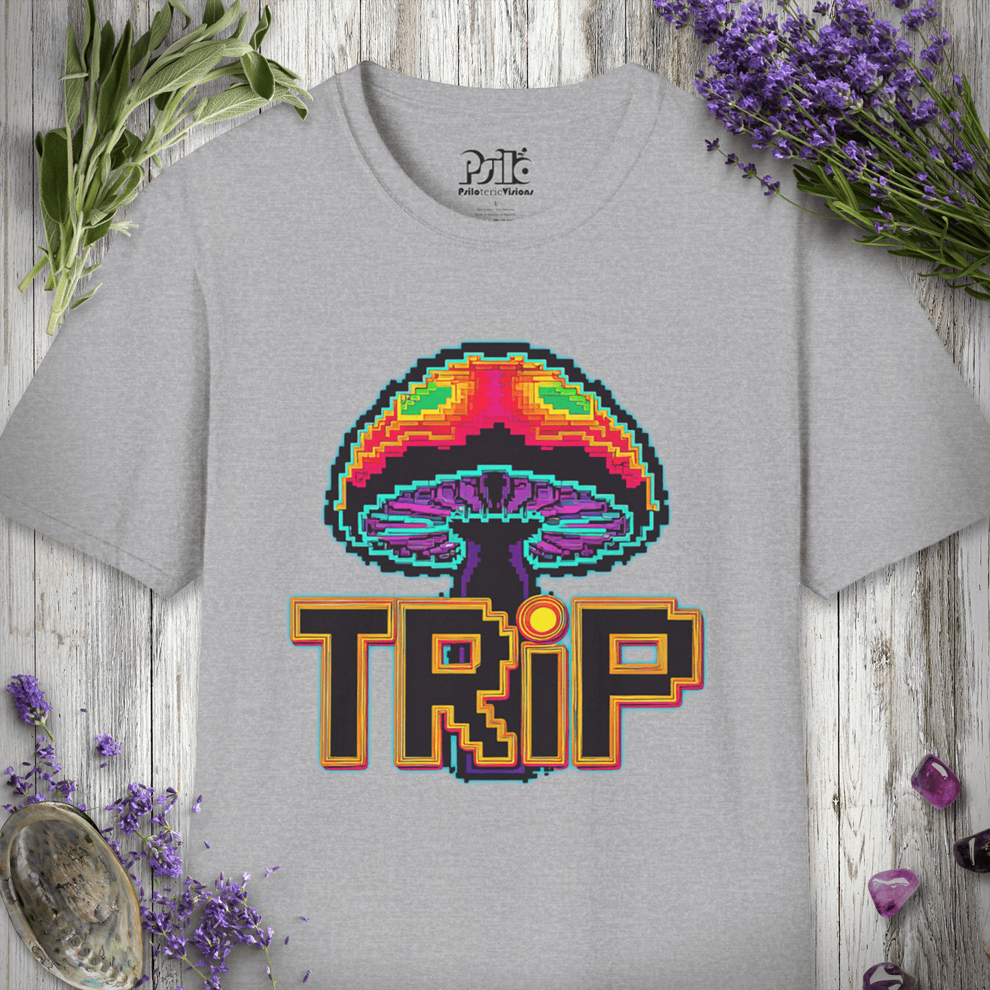 8 Bit Mushroom Trip T-SHIRT