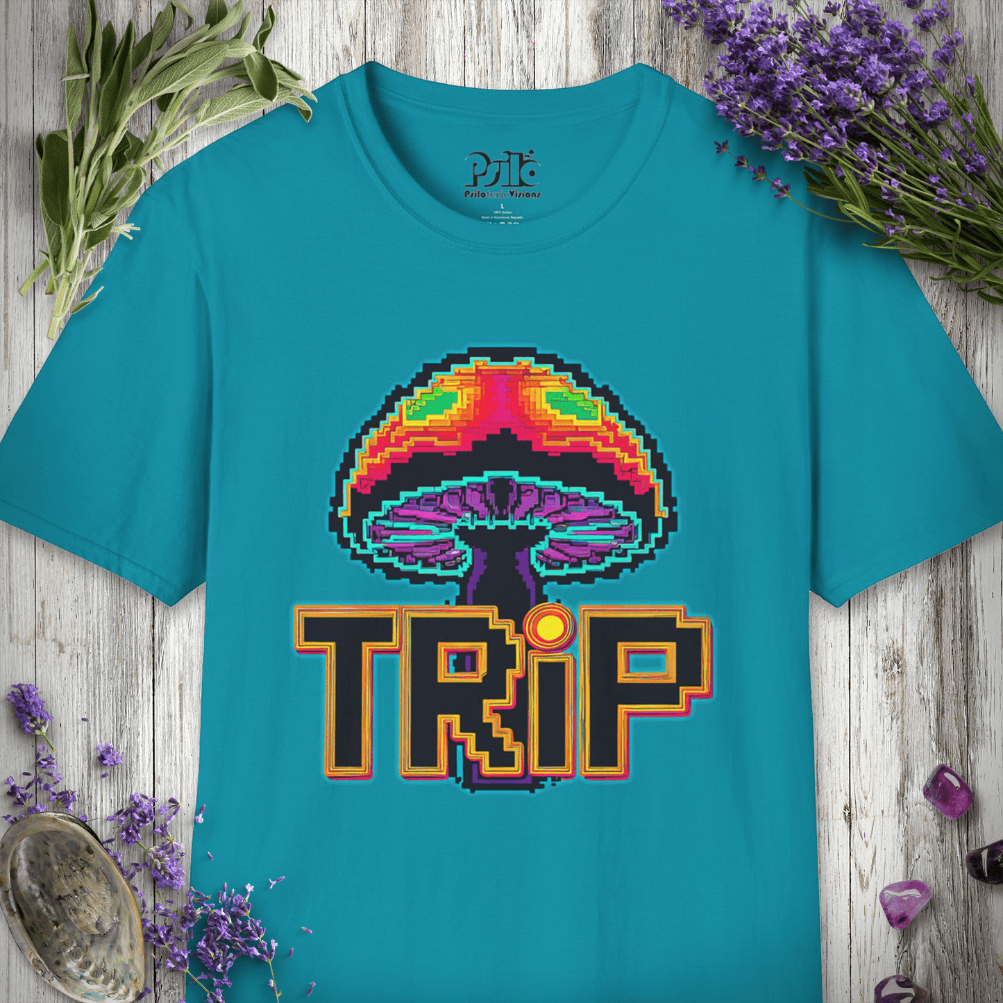 8 Bit Mushroom Trip T-SHIRT