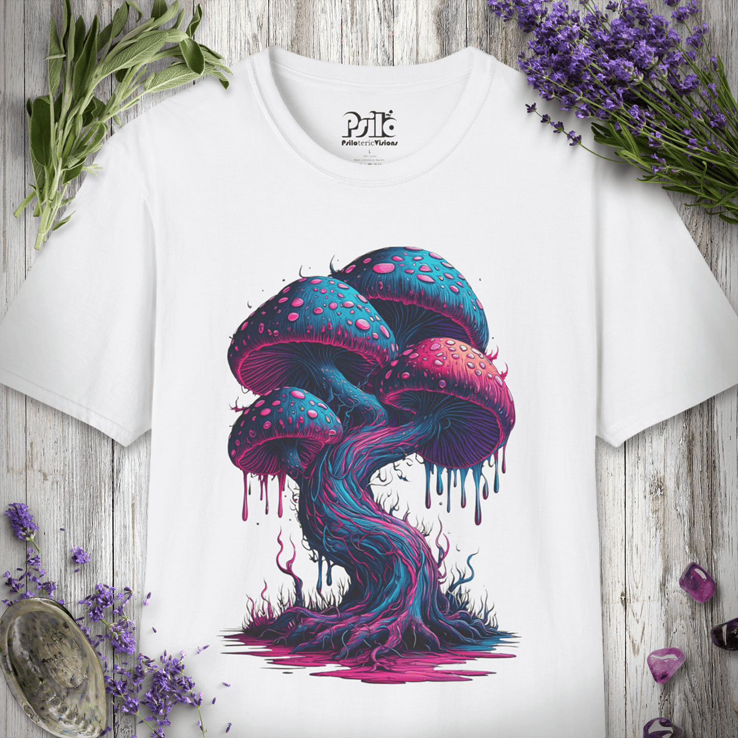 Neon Mushrooms T-SHIRT