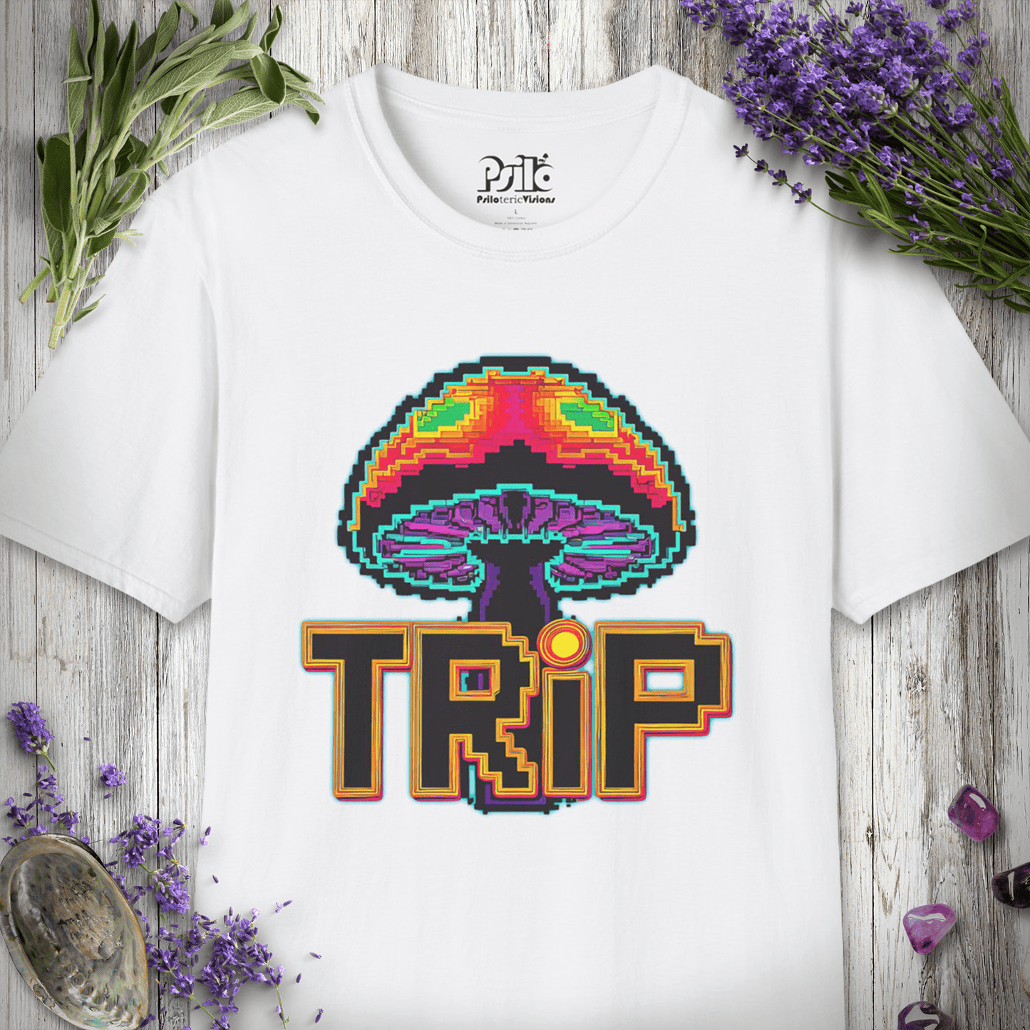 8 Bit Mushroom Trip T-SHIRT