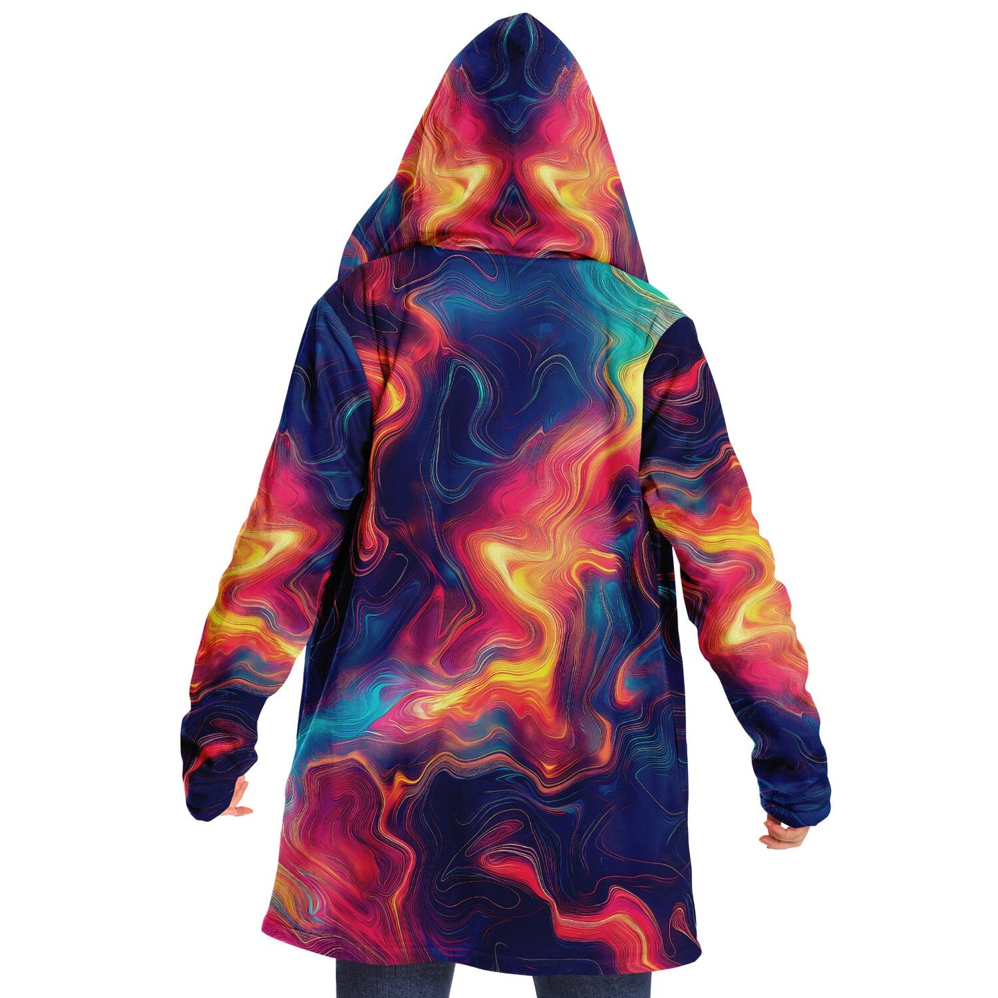 "Oil Valley" HOODED CLOAK