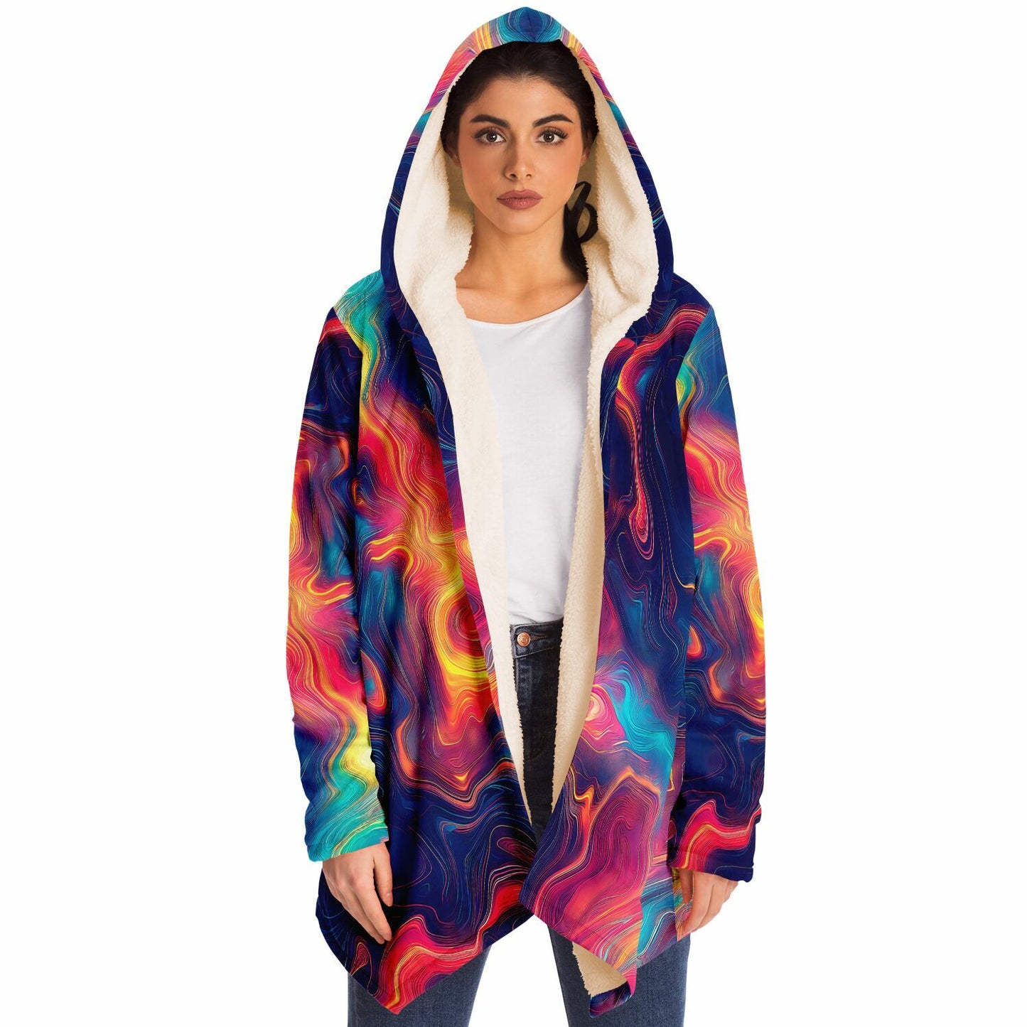 "Oil Valley" HOODED CLOAK