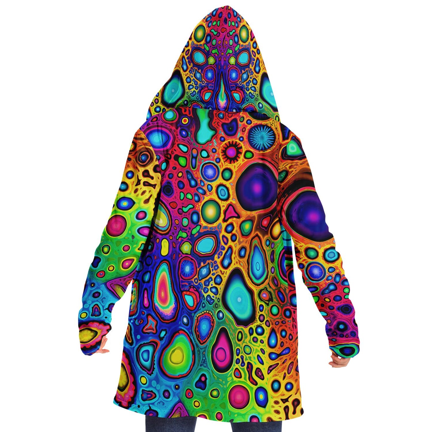 "Psycho Leopard" HOODED CLOAK