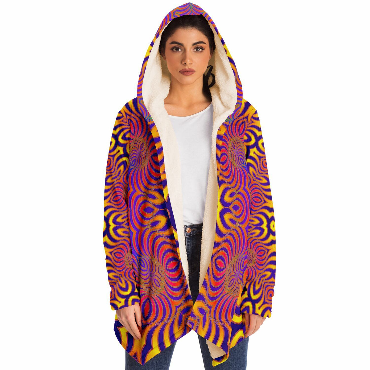 "Primordial Swirl" HOODED CLOAK