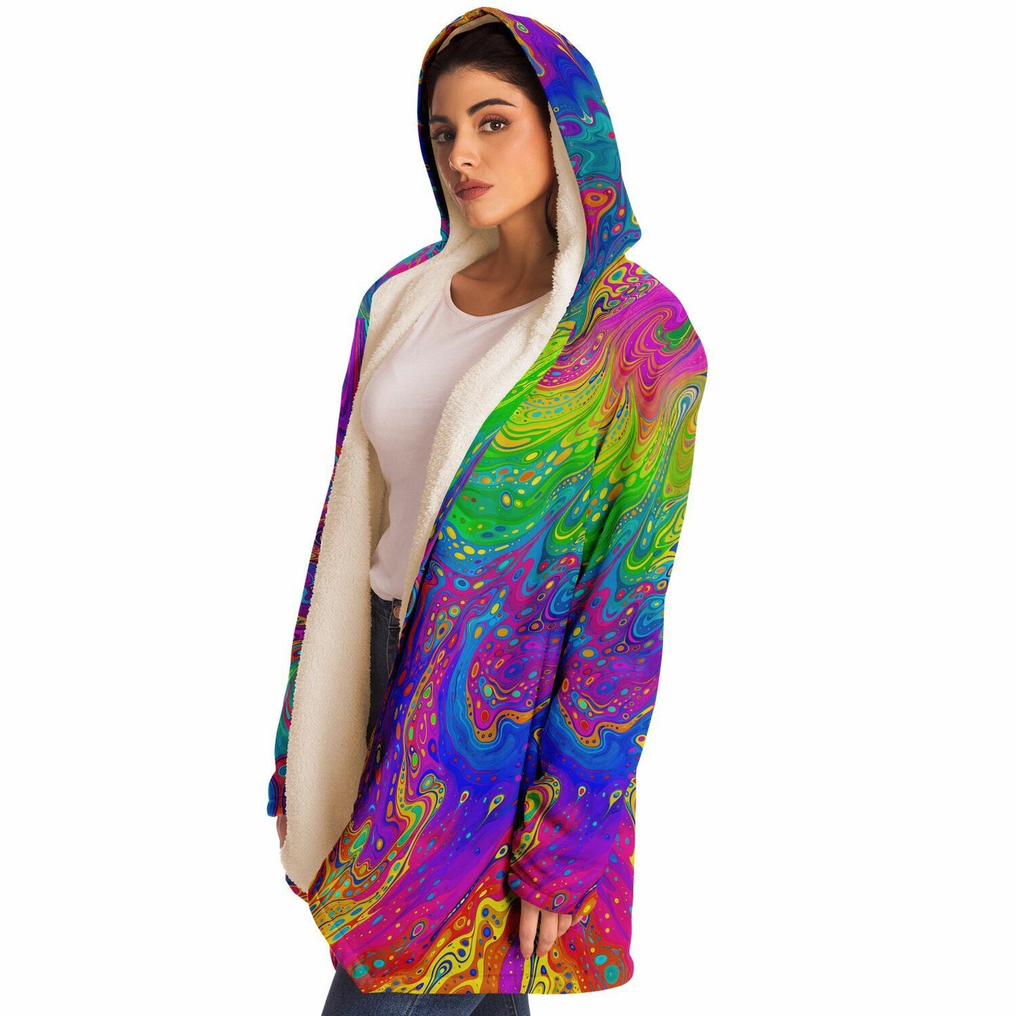 "UV Bleed" HOODED CLOAK