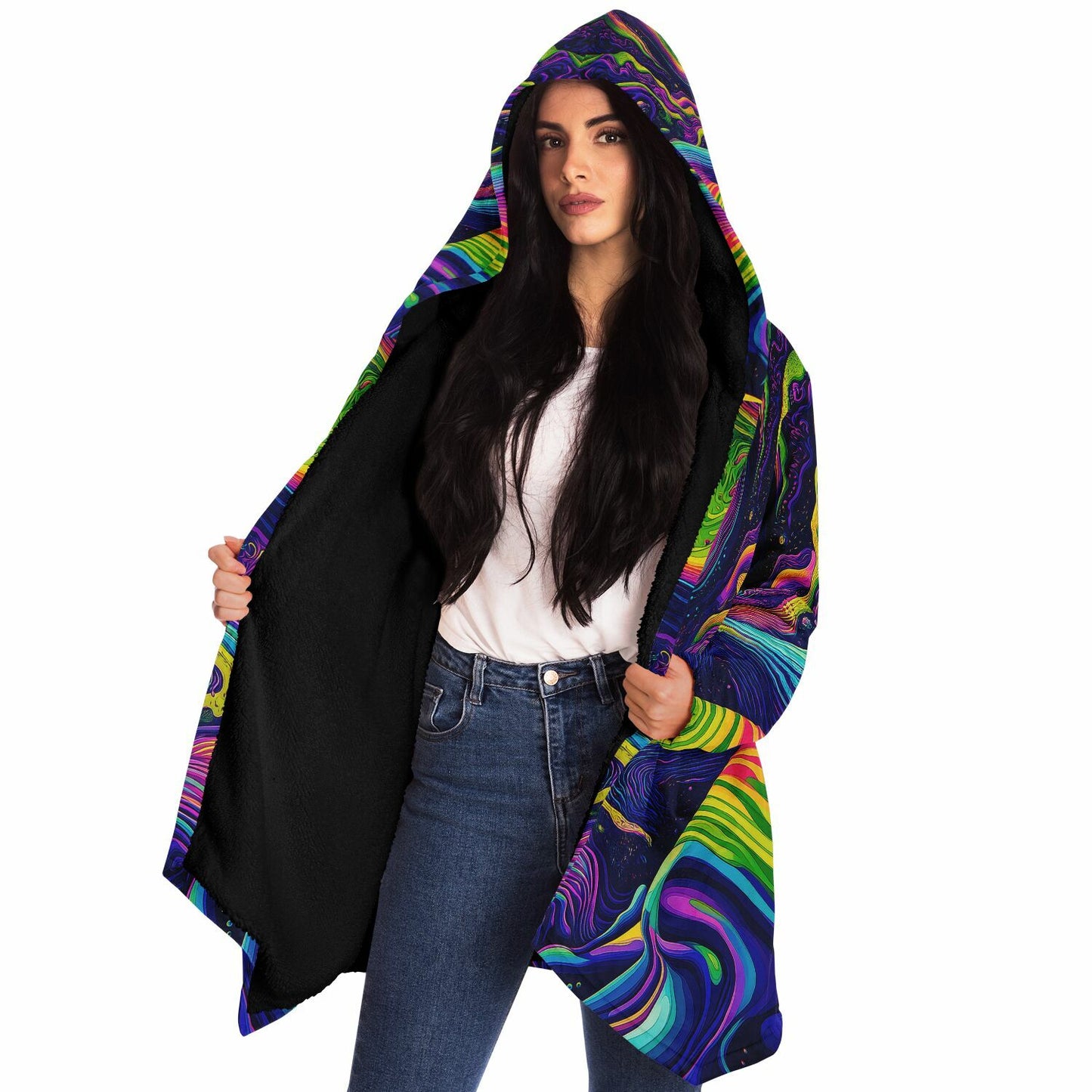 "Dimension 1111" HOODED CLOAK