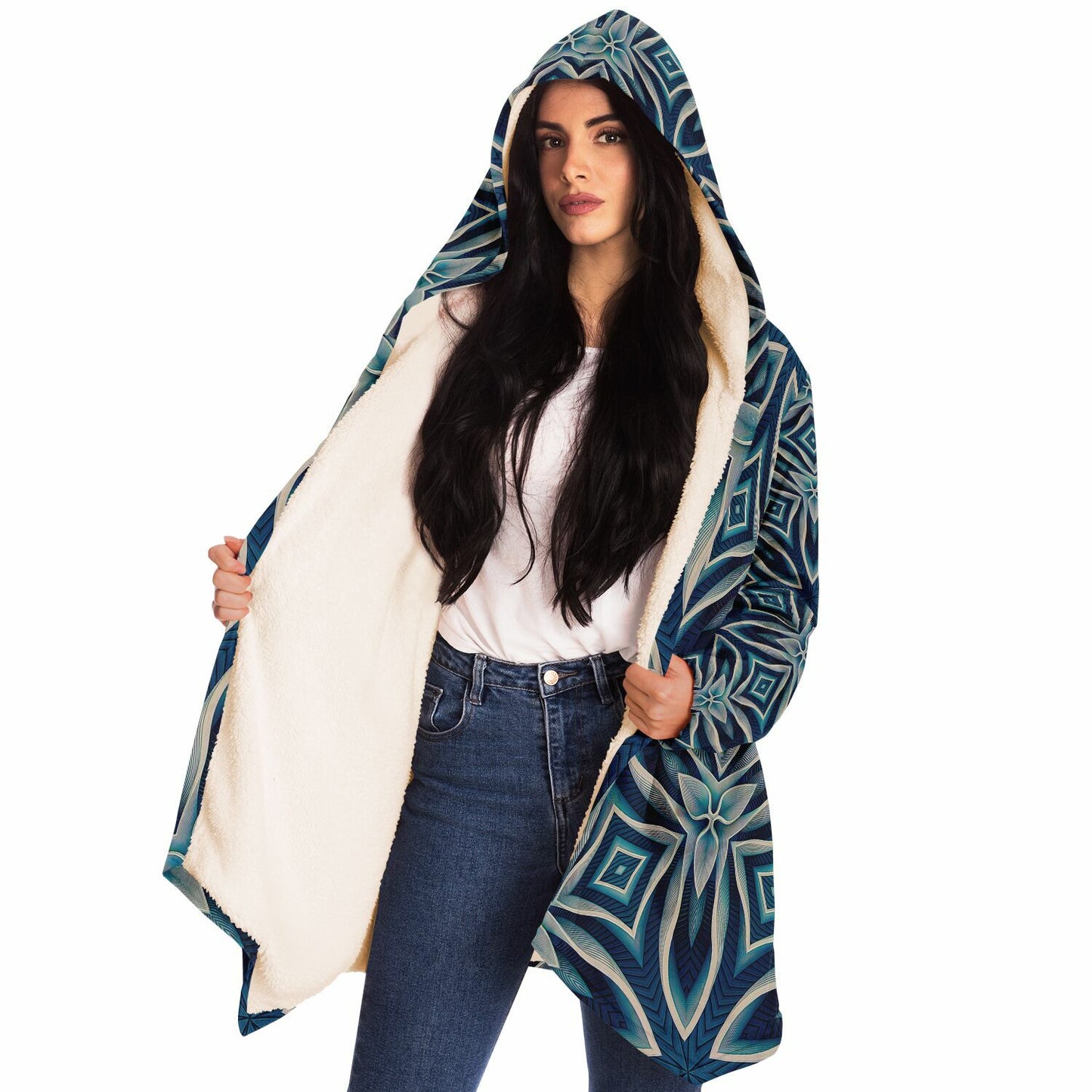 "Ice Chant" HOODED CLOAK