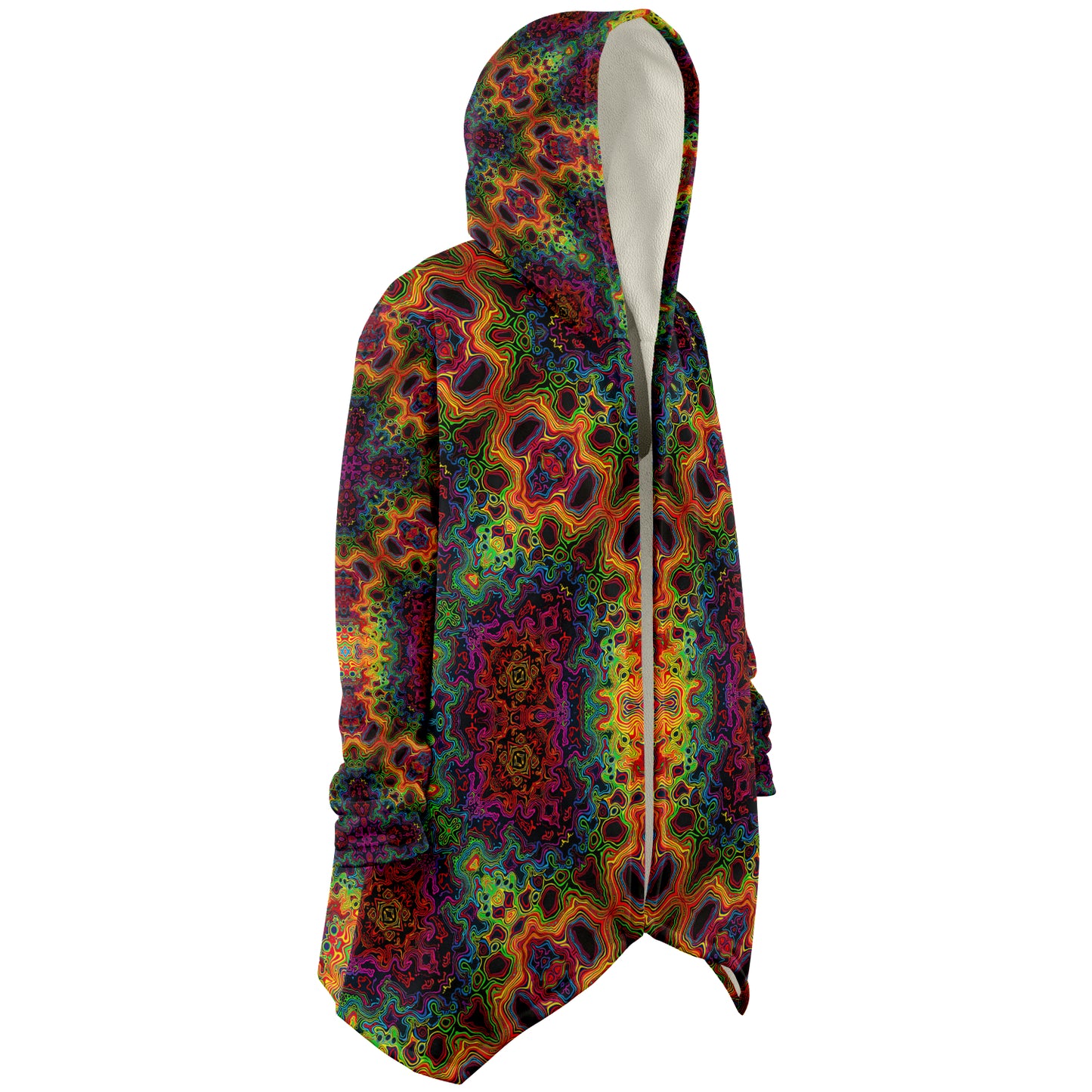 "Lysergic Burst" HOODED CLOAK