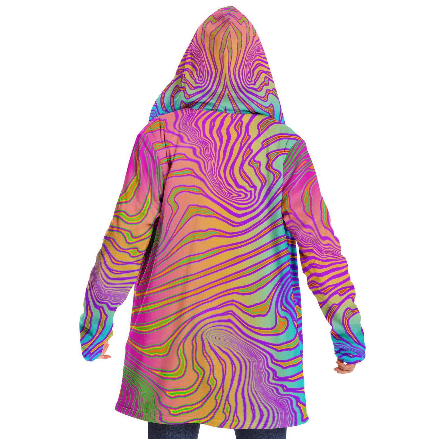 "Neon King" HOODED CLOAK