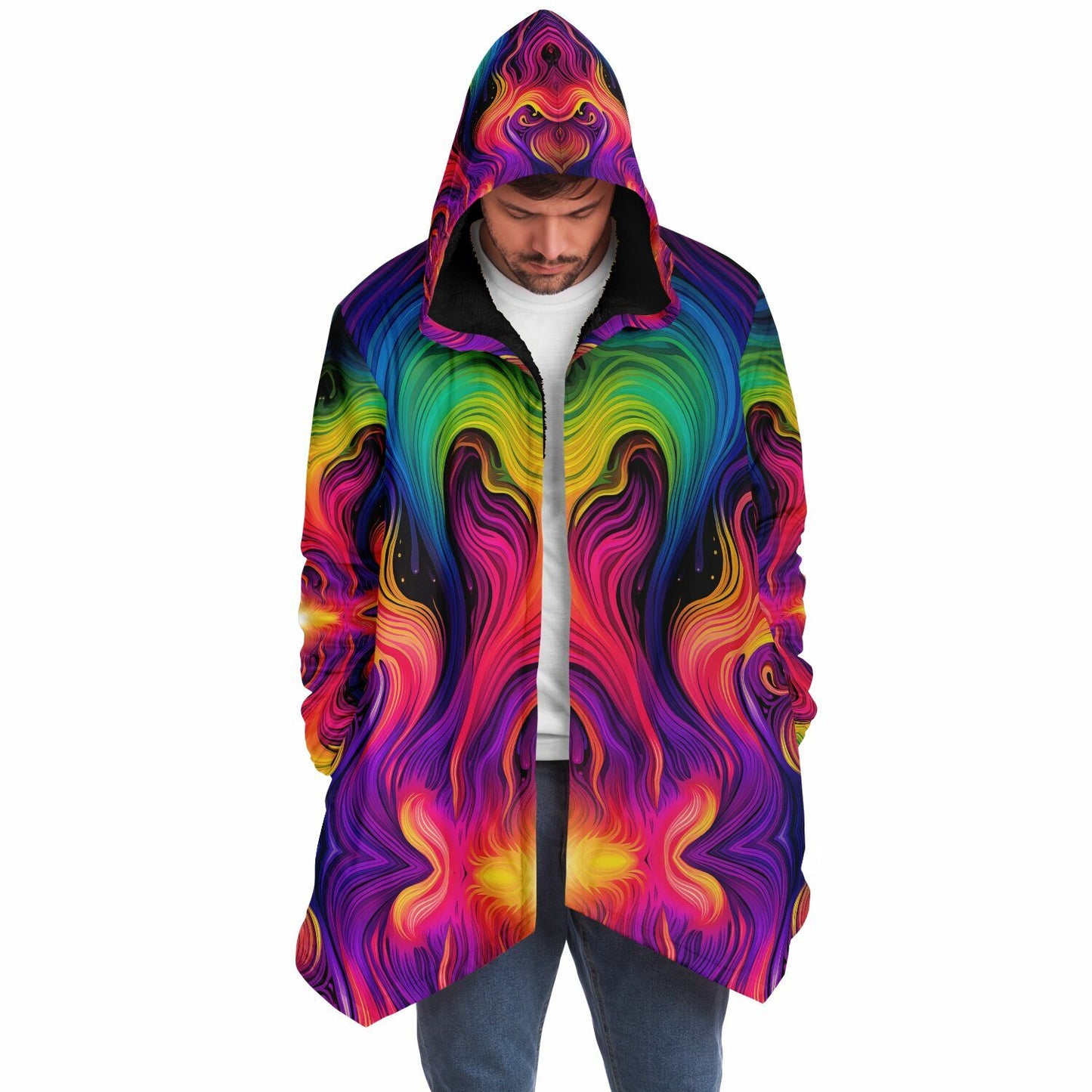 "Cosmic Currents" HOODED CLOAK